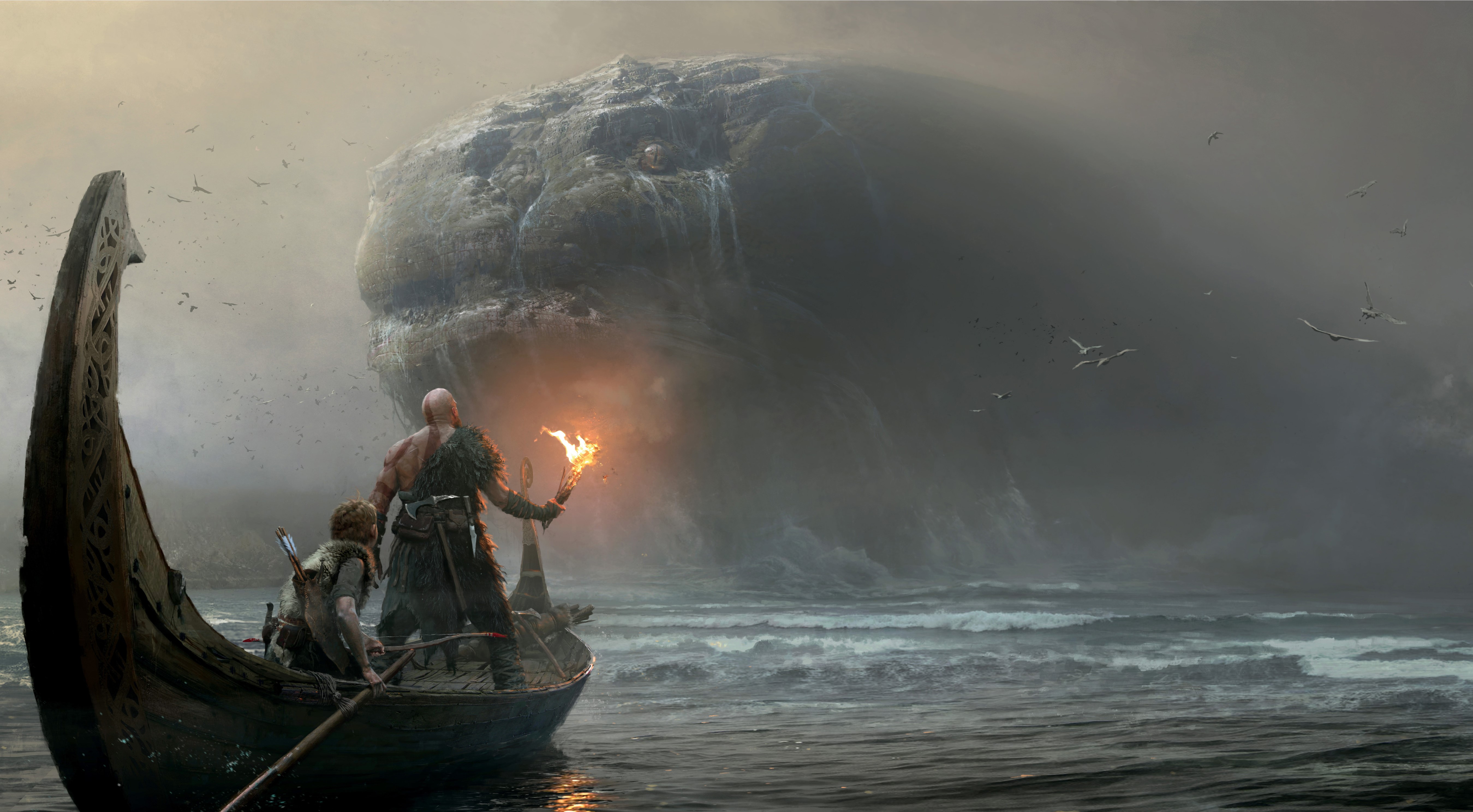 kratos, god of war 4, games, hd, 4k, 5k, HD Wallpaper