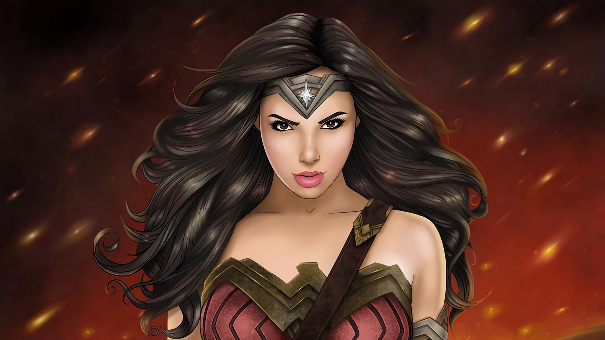 wonder woman, hd, superheroes, artist, artwork, deviantart, digital art, HD Wallpaper