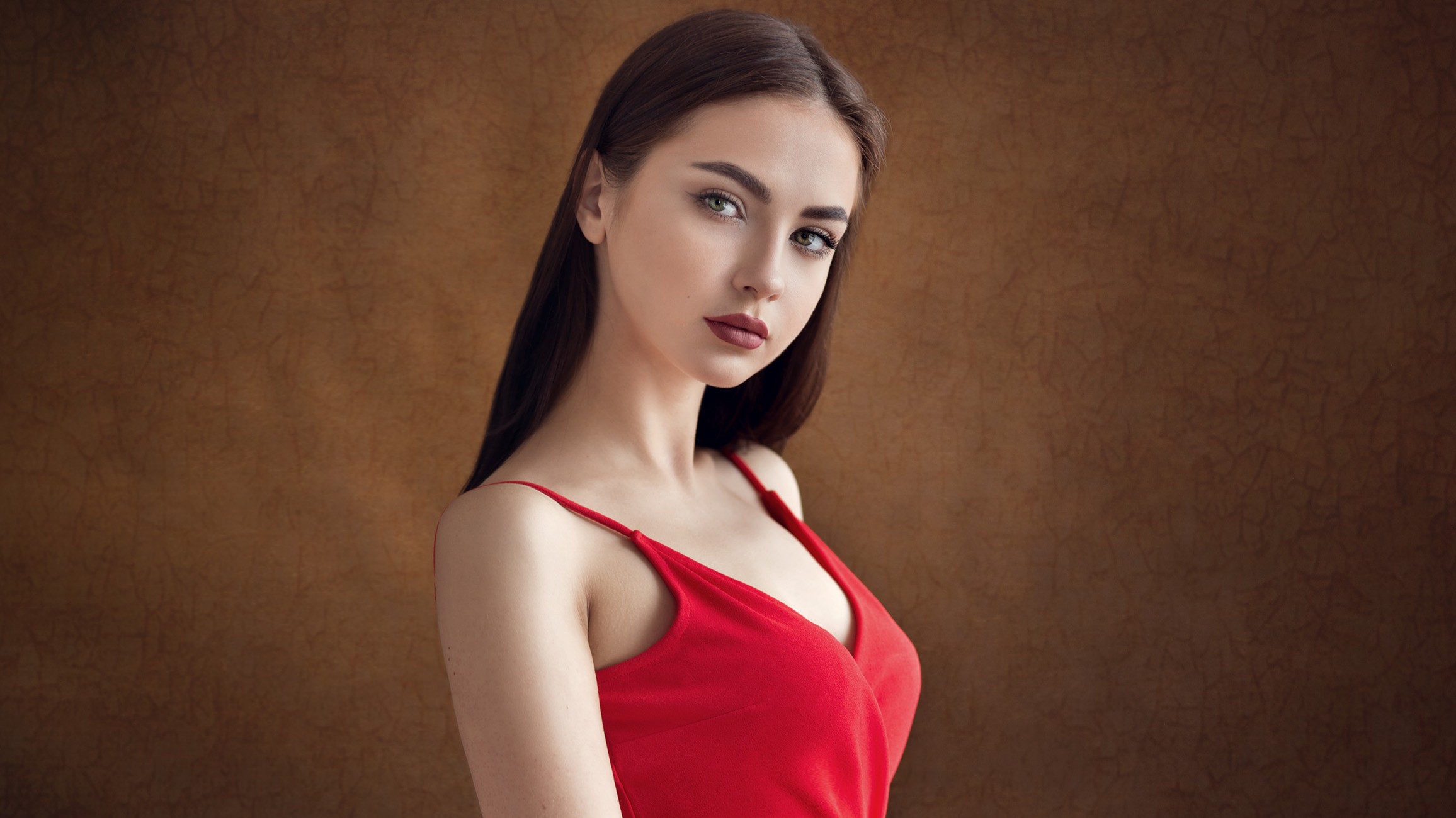 red dress, girls, model, hd, HD Wallpaper