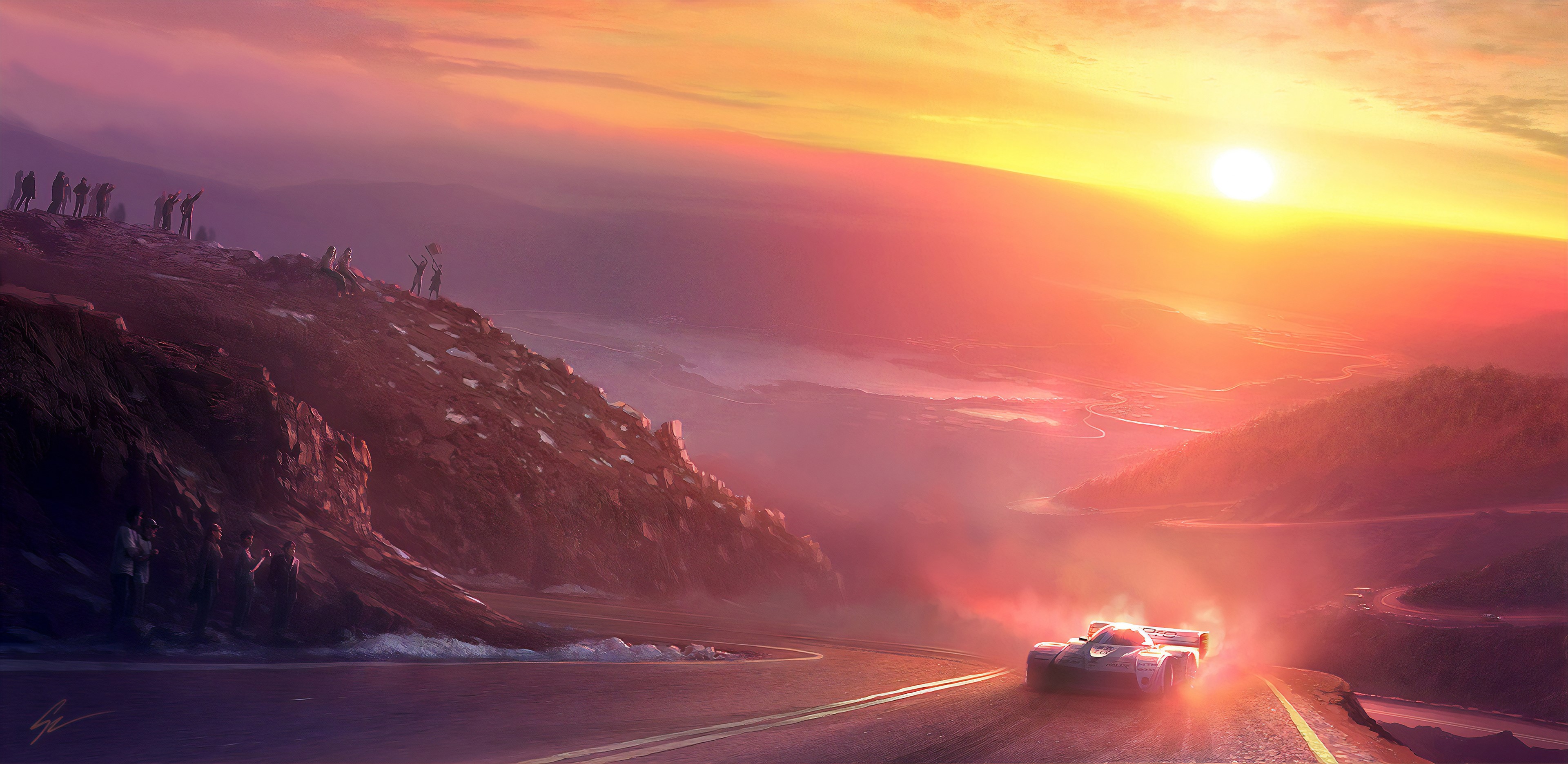 racing, artist, artwork, digital art, hd, 4k, deviantart, HD Wallpaper