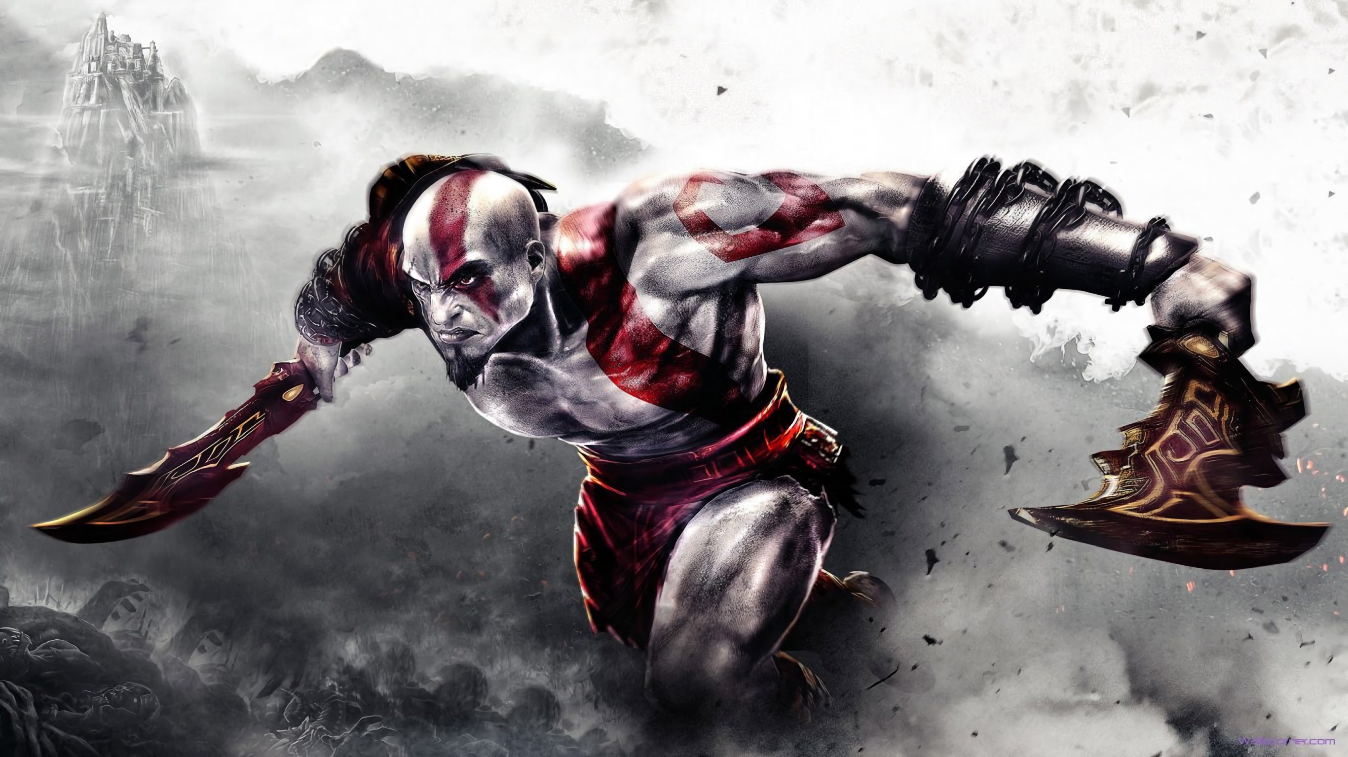 god of war, kratos, games, hd, HD Wallpaper