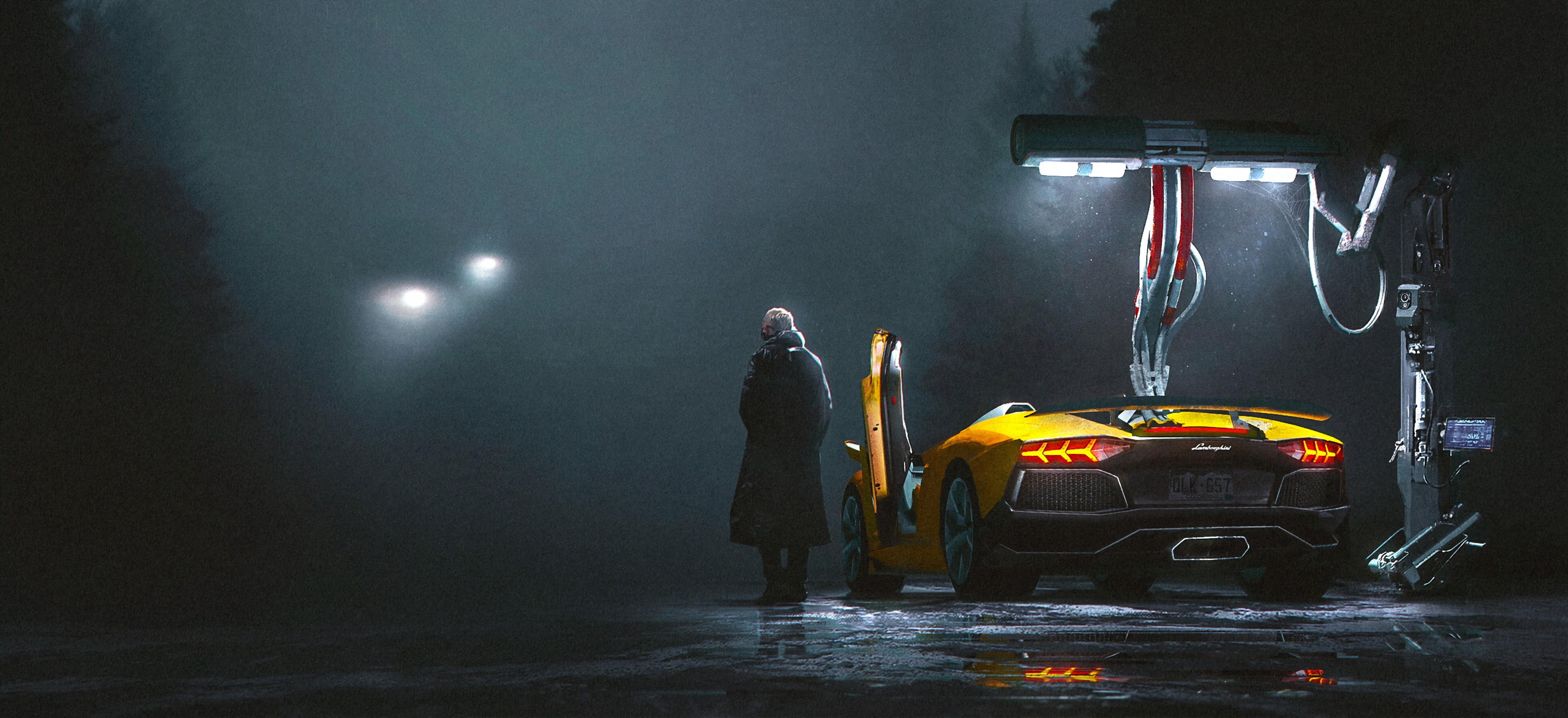 lamborghini, cars, artist, artwork, digital art, hd, 4k, artstation, HD Wallpaper