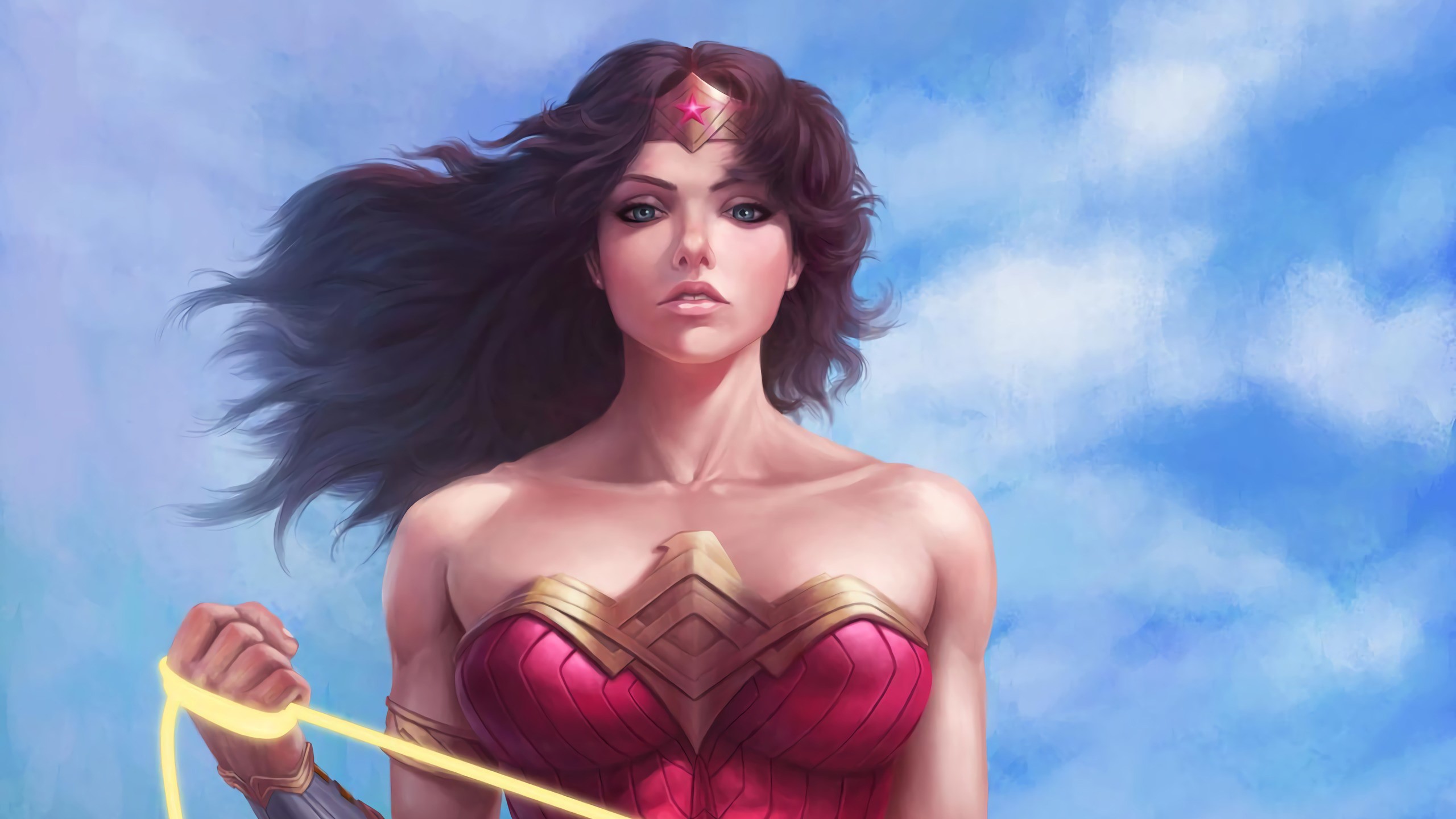 wonder woman, hd, superheroes, artist, artwork, deviantart, digital art, HD Wallpaper