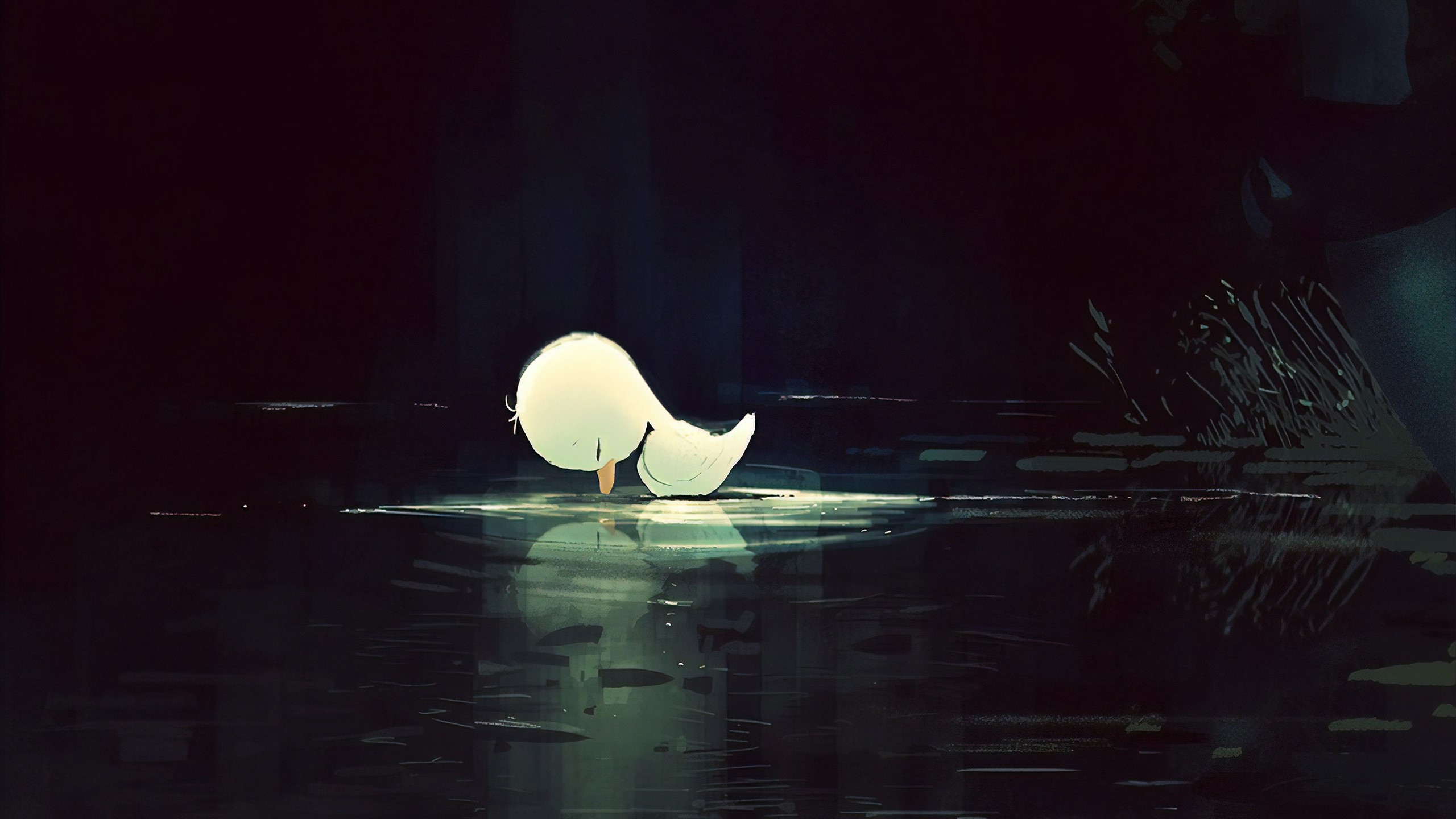 duck, bird, artist, artwork, digital art, hd, deviantart, HD Wallpaper
