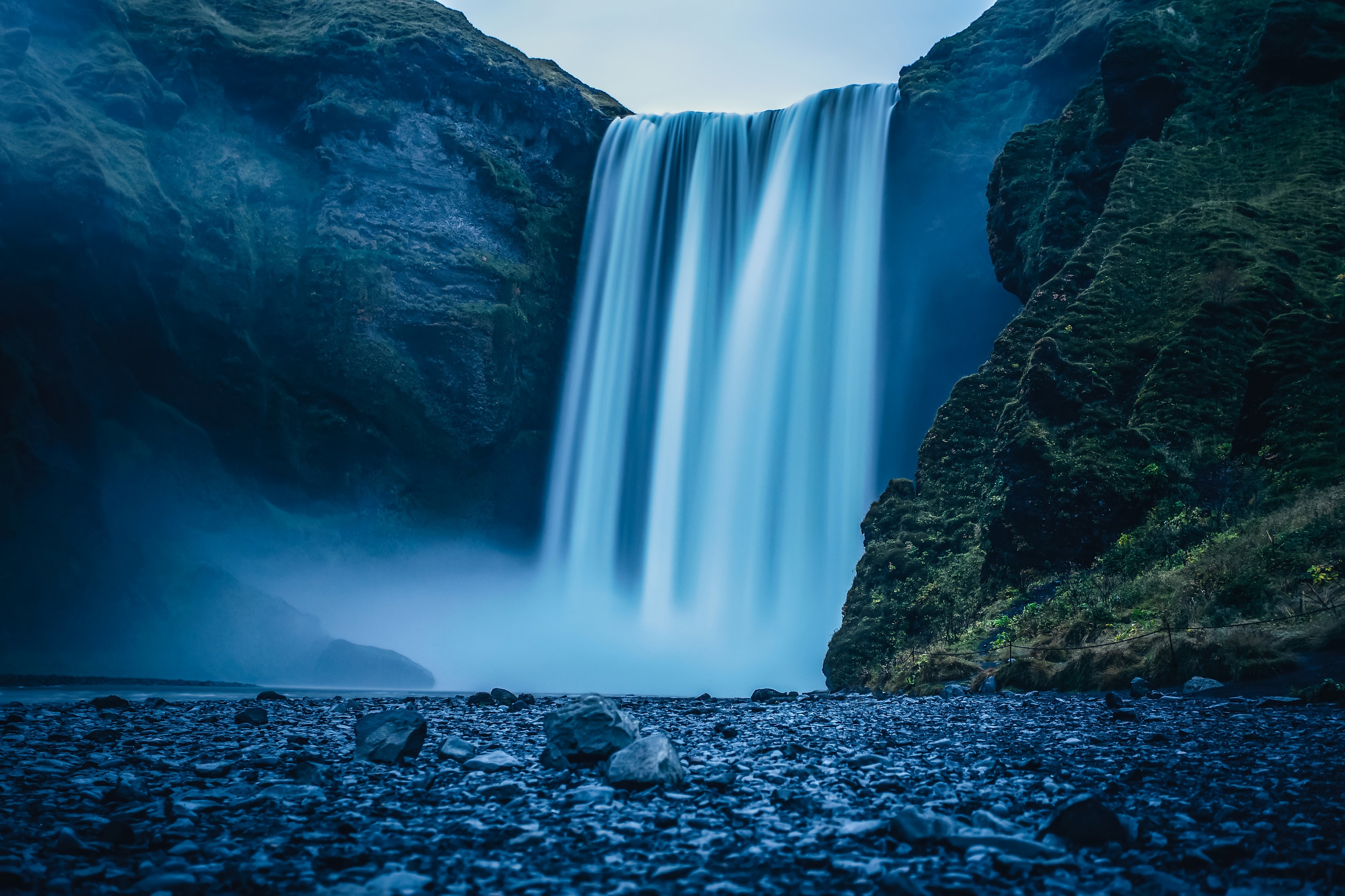 waterfall, nature, hd, 4k, HD Wallpaper