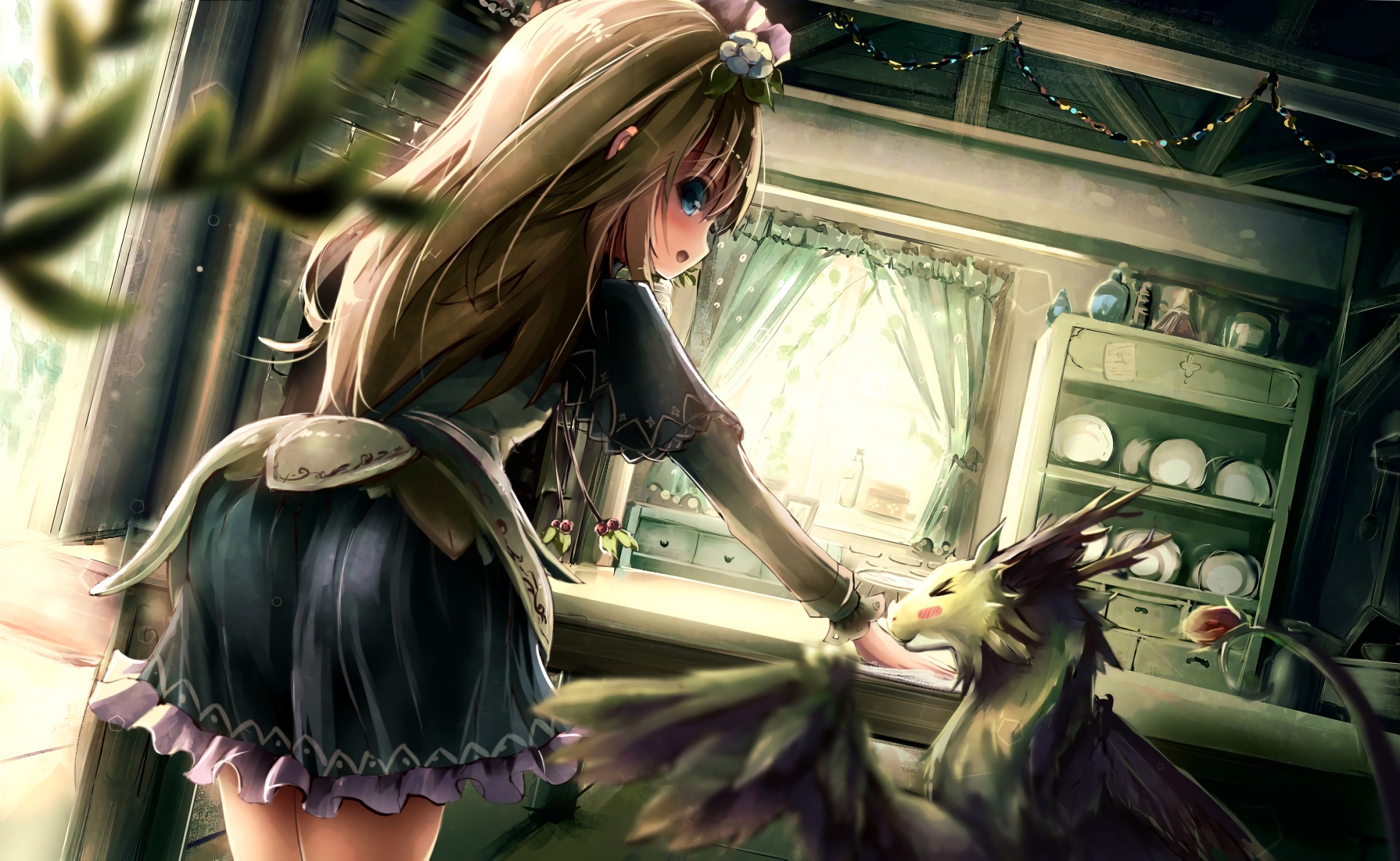anime girl, anime, artist, artwork, digital art, hd, 4k, HD Wallpaper