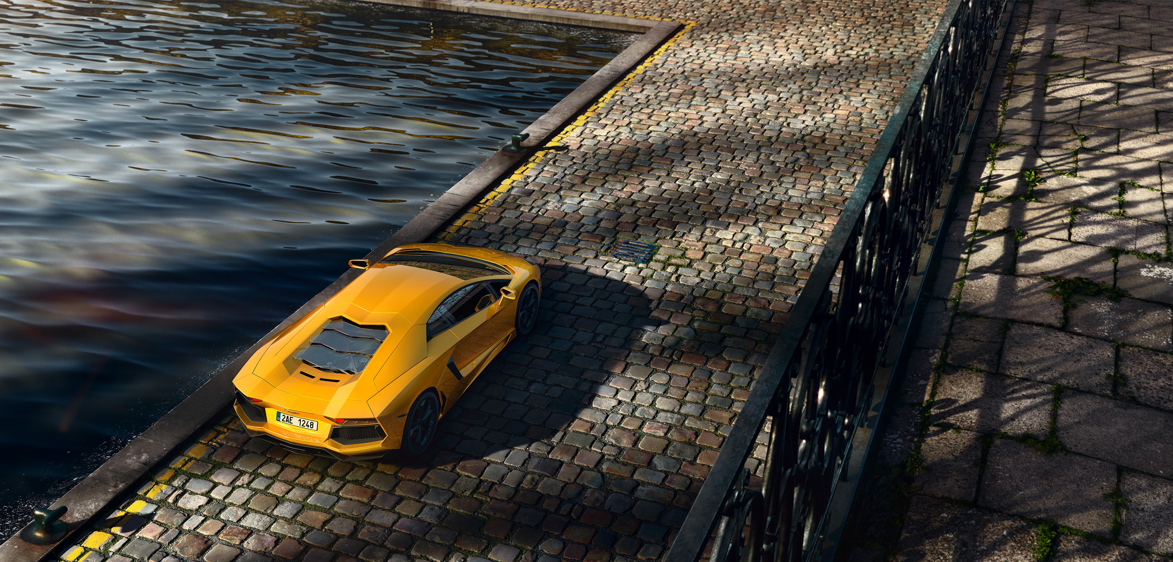 lamborghini aventador, lamborghini, cars, hd, 4k, behance, HD Wallpaper
