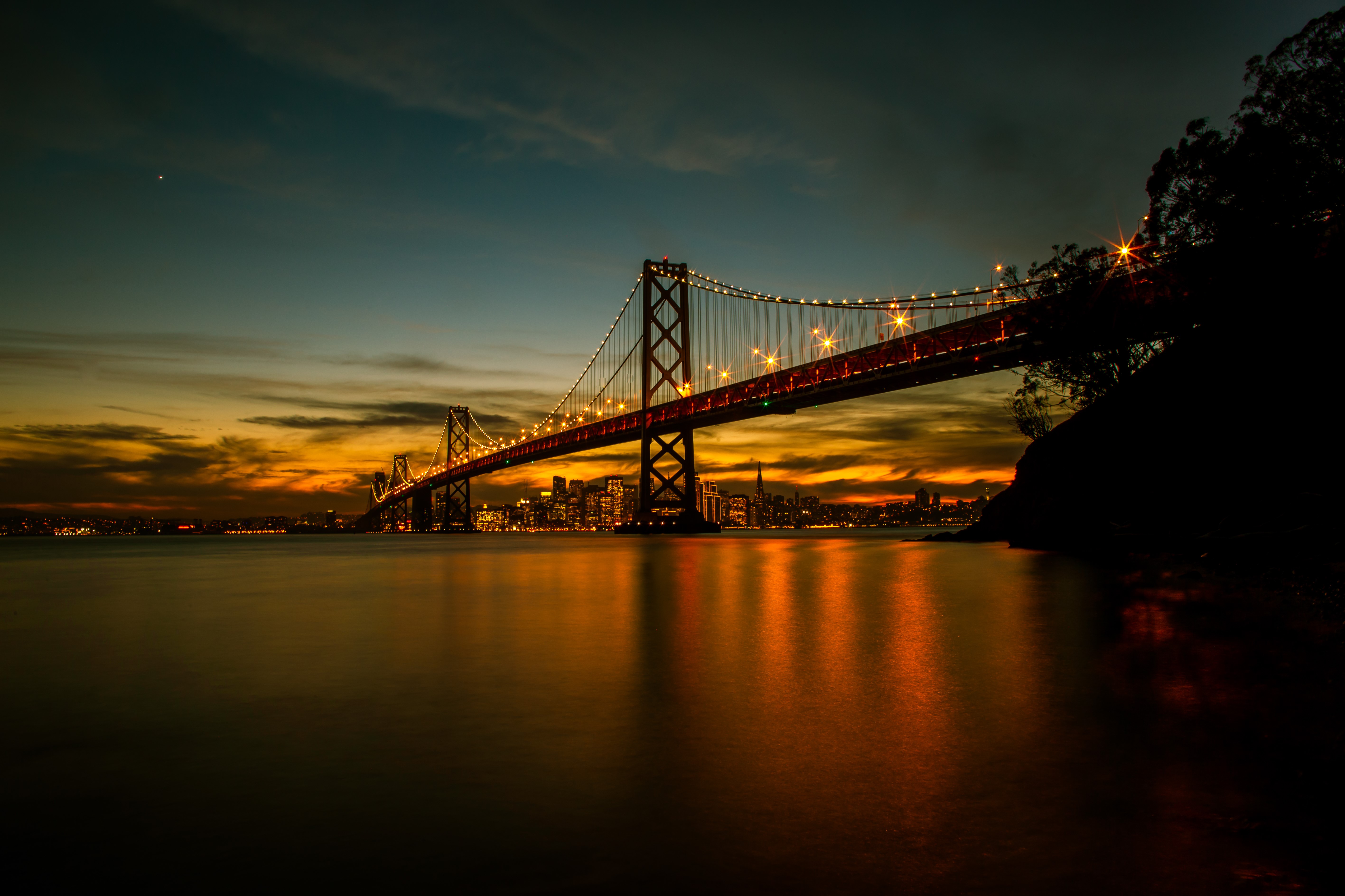 bridge, world, hd, 4k, 5k, evening, usa, HD Wallpaper
