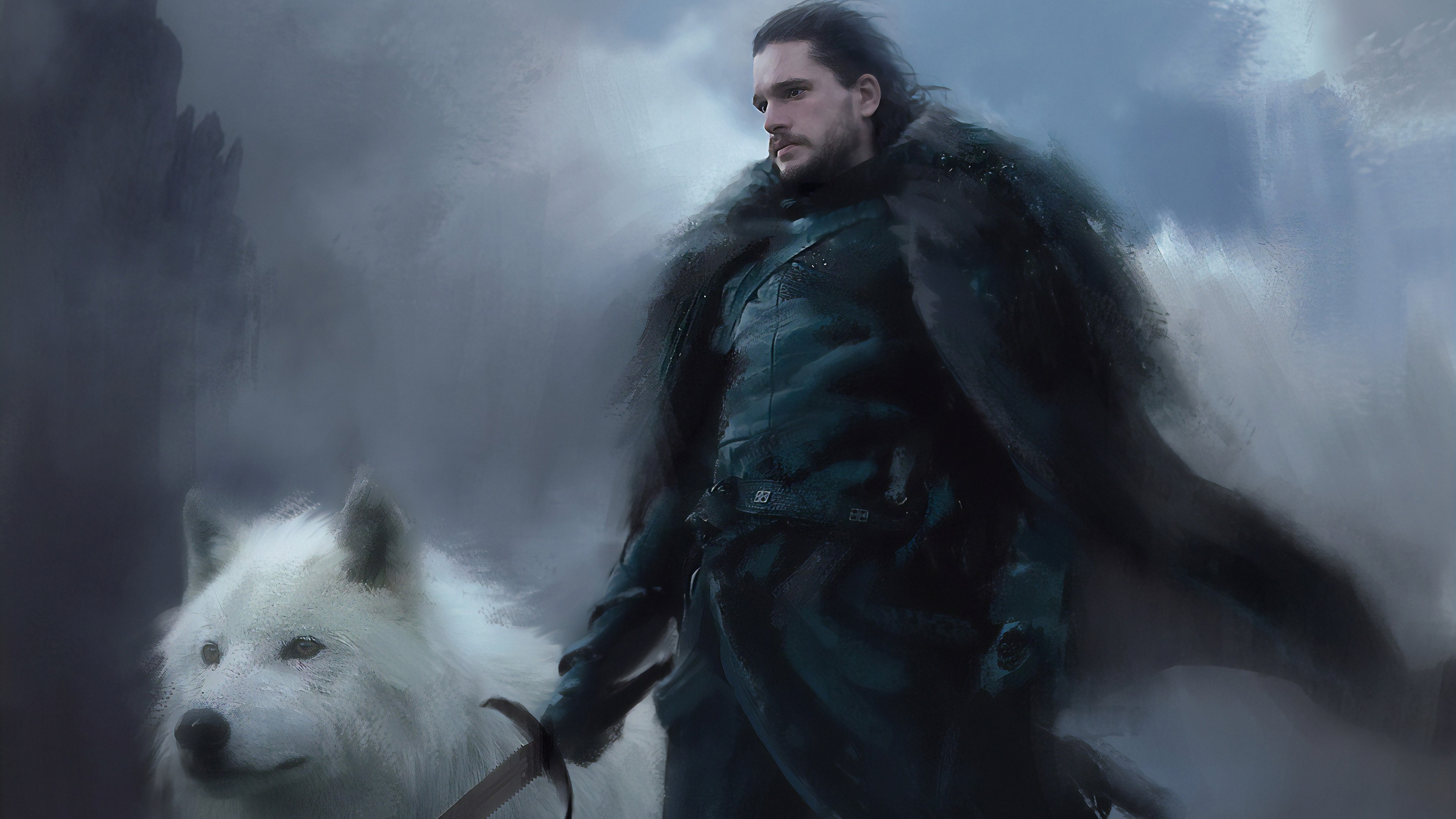 jon snow, 4k, hd, tv shows, artwork, artstation, HD Wallpaper