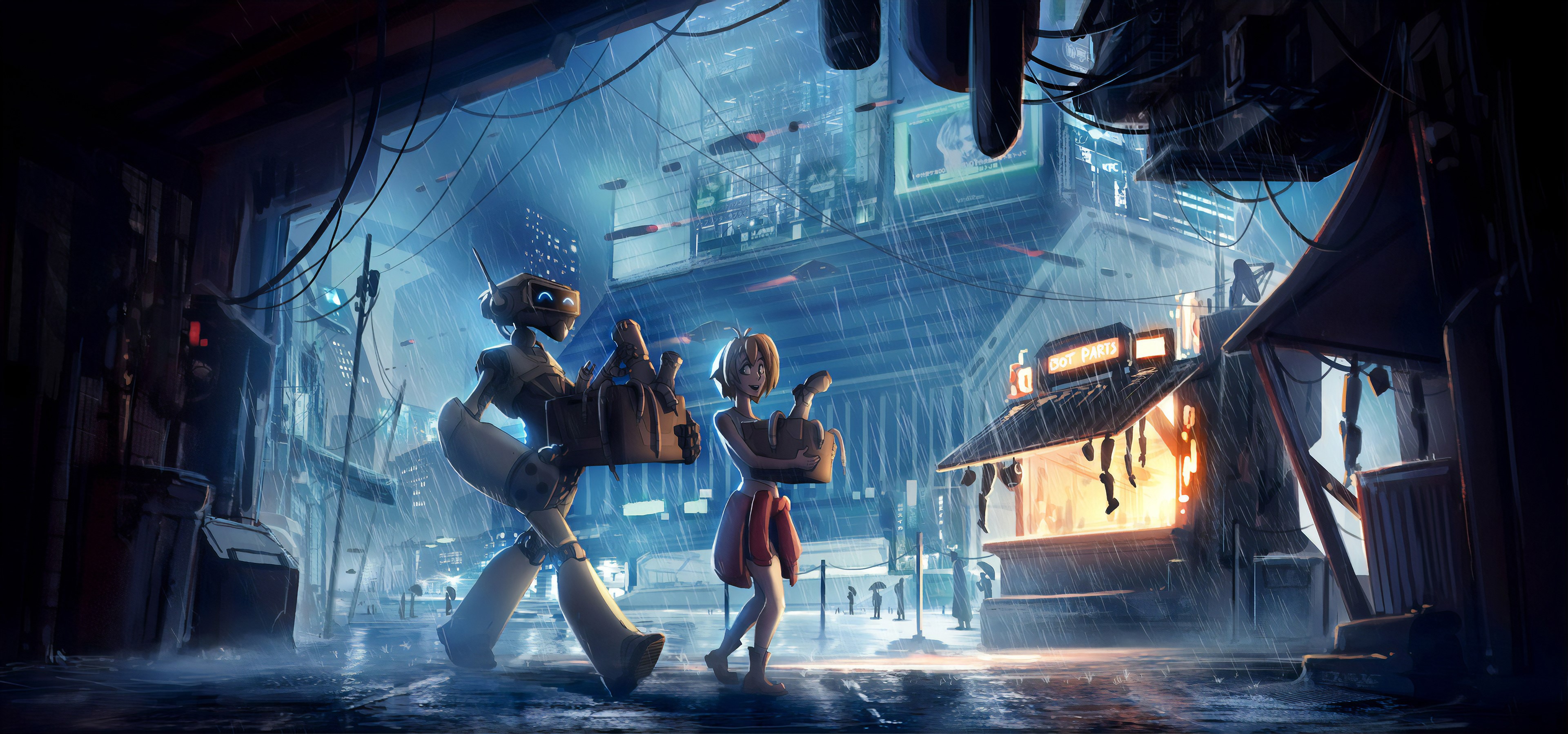 cyberpunk, artist, artwork, digital art, hd, 4k, artstation, HD Wallpaper