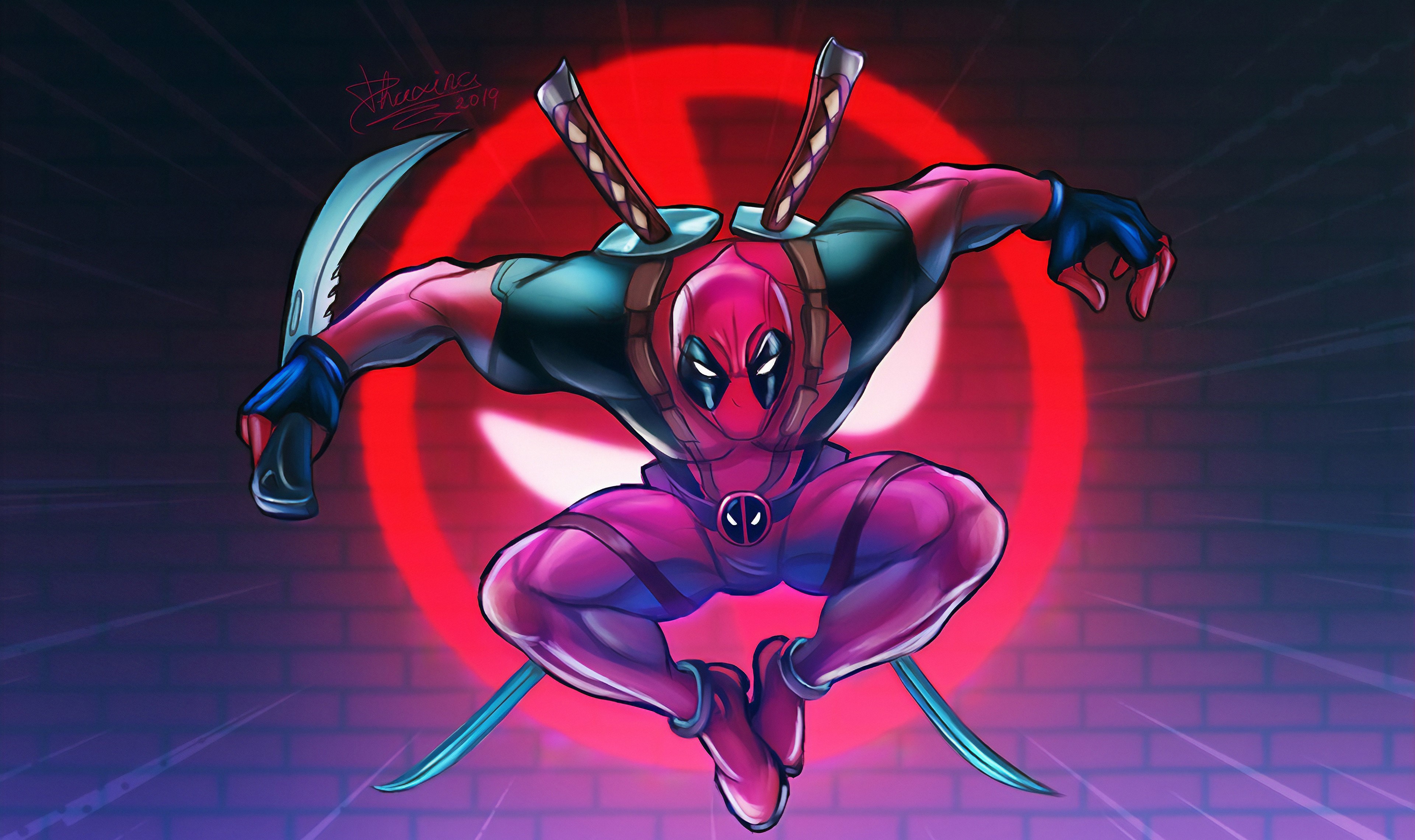 deadpool, hd, 4k, superheroes, artwork, artist, digital art, HD Wallpaper
