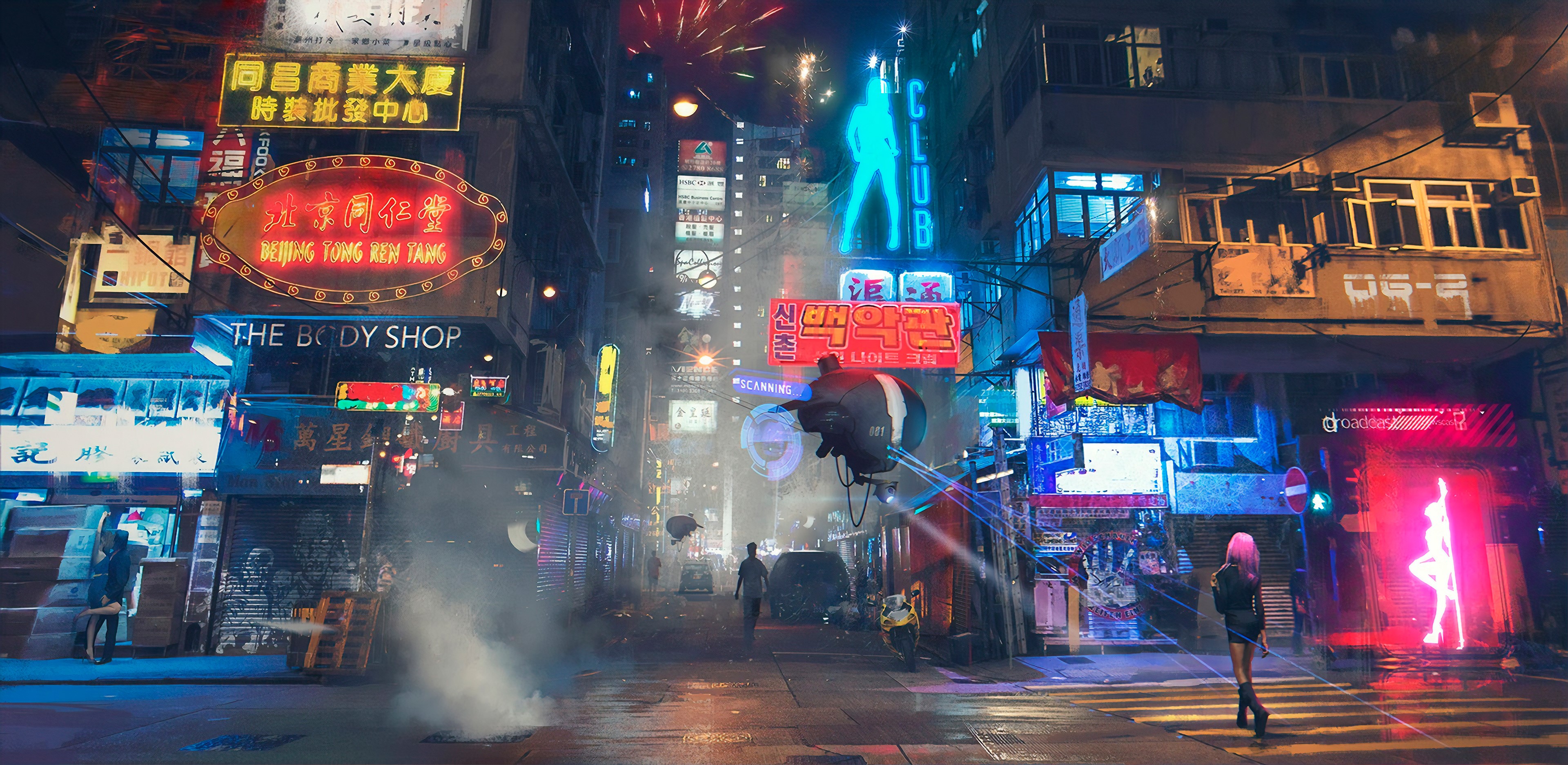 cyberpunk, artist, artwork, digital art, hd, 4k, artstation, HD Wallpaper