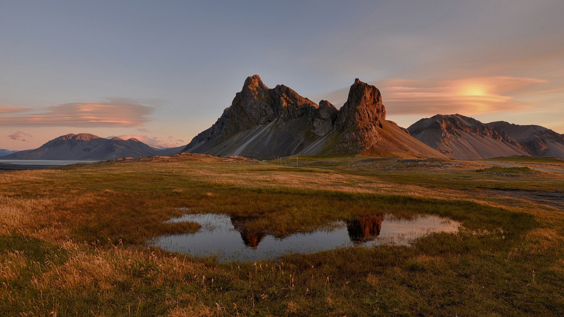 reflection, nature, hd, sunset, HD Wallpaper