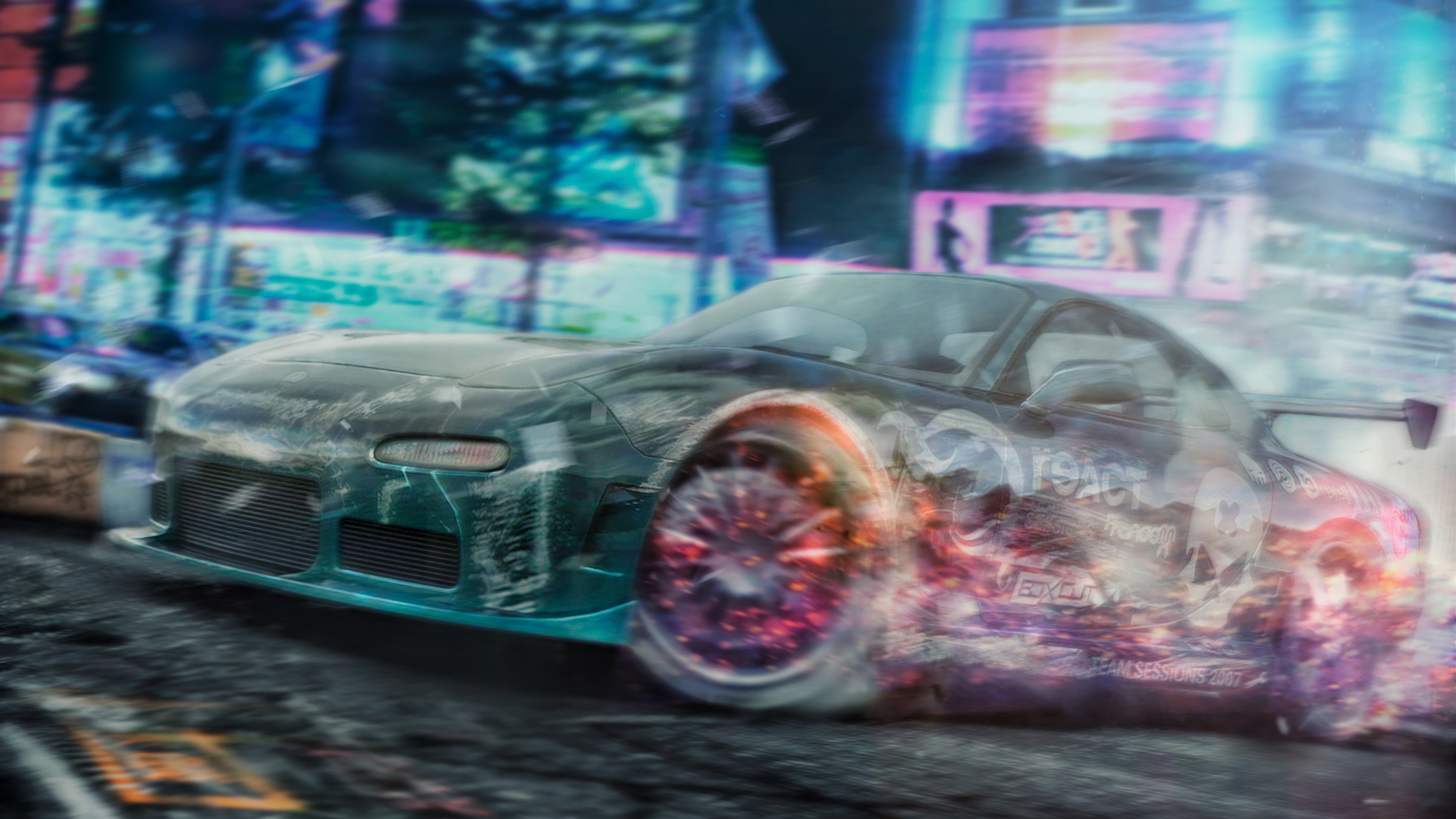 cars, artist, artwork, digital art, hd, 4k, HD Wallpaper