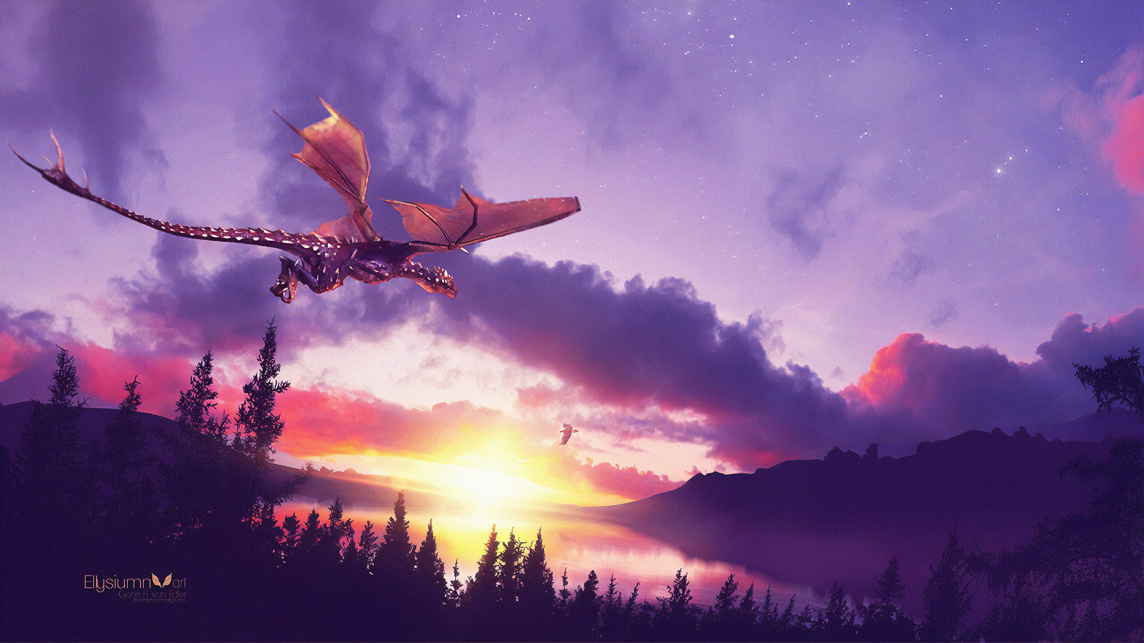 dragon, artist, artwork, digital art, hd, 4k, deviantart, HD Wallpaper