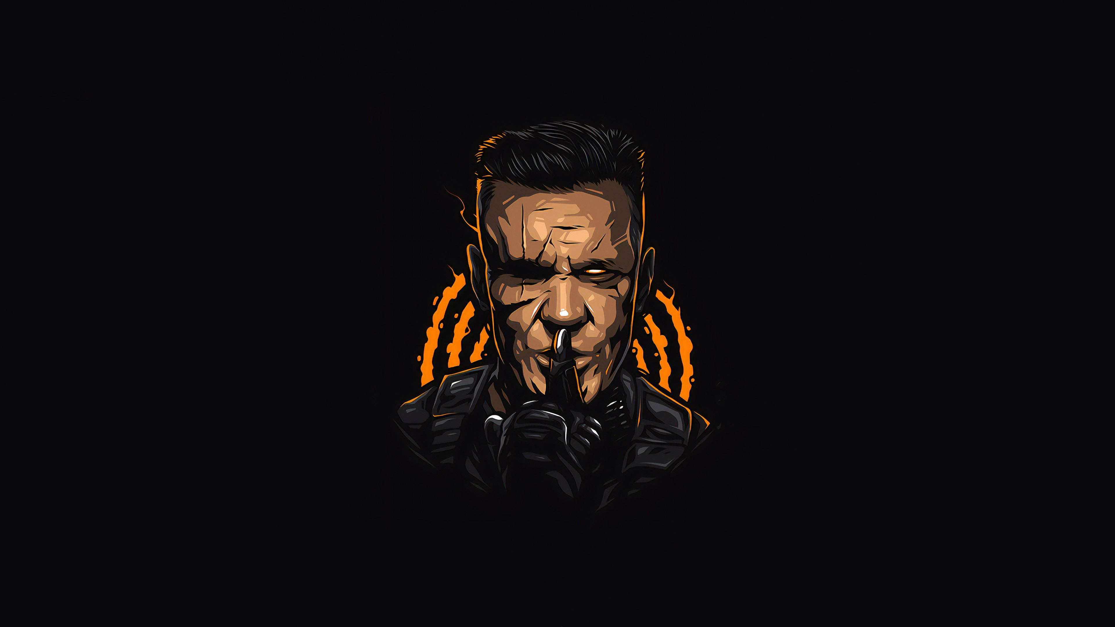 cable, superheroes, minimalism, minimalist, hd, behance, HD Wallpaper