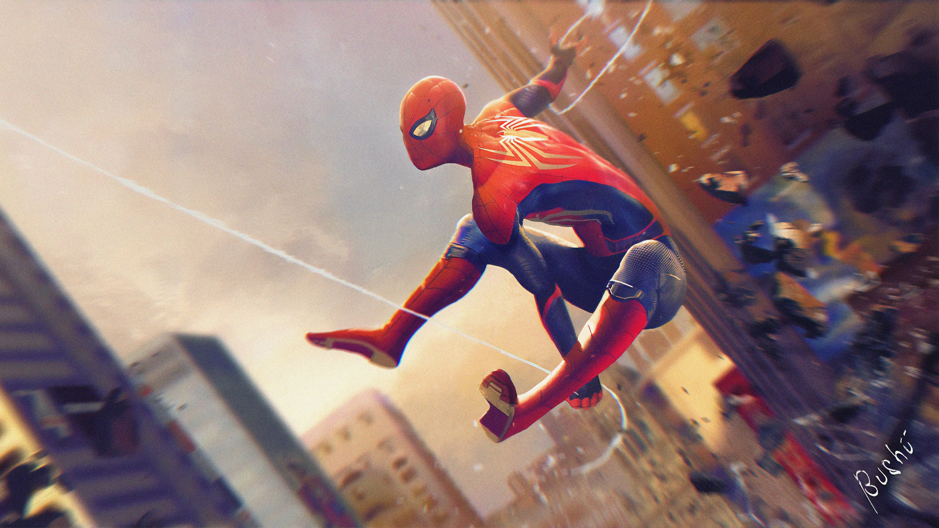 spiderman, hd, 4k, superheroes, artwork, digital art, art, behance, HD Wallpaper