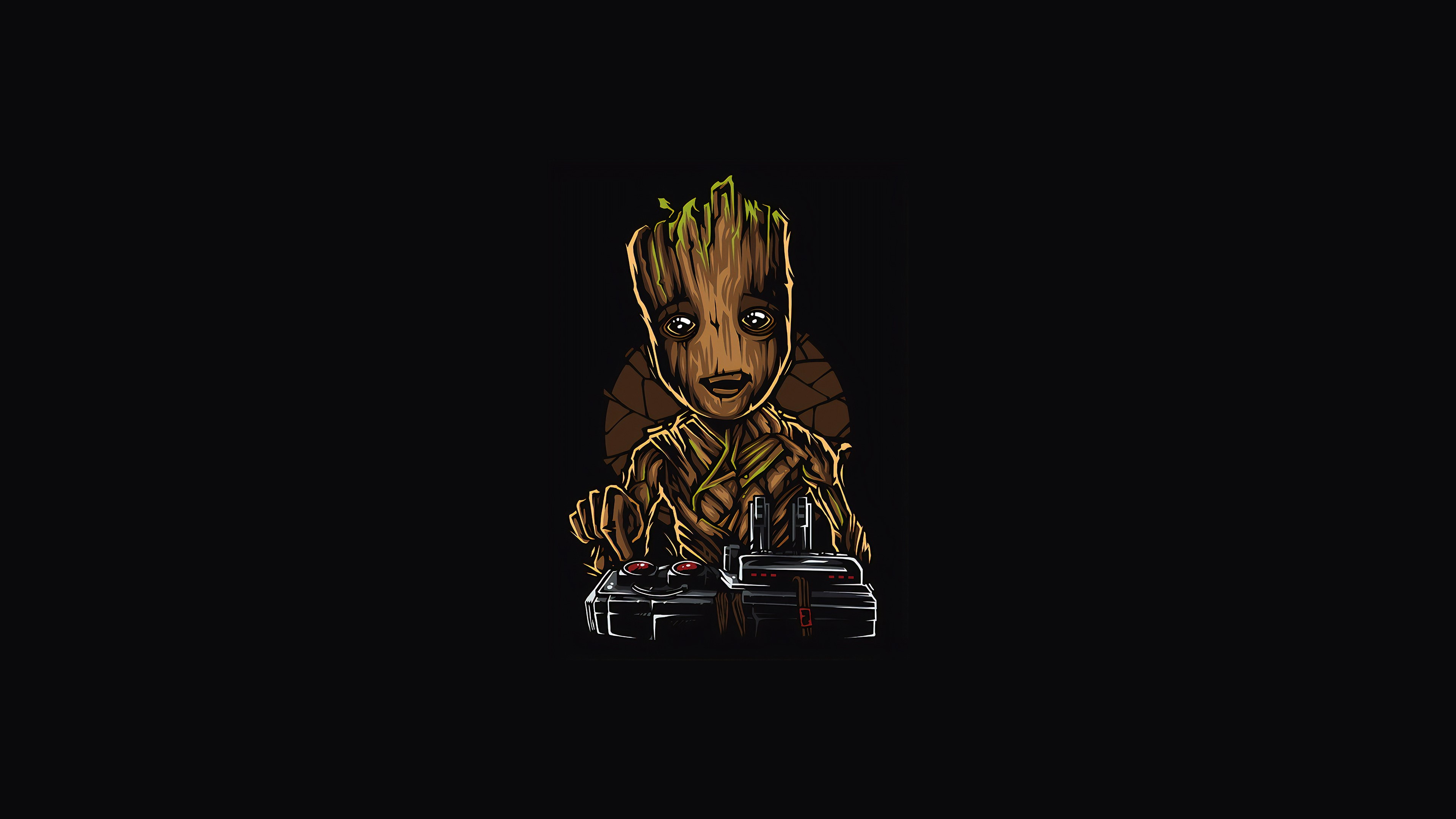 baby groot, superheroes, artist, artwork, digital art, hd, 4k, behance, HD Wallpaper