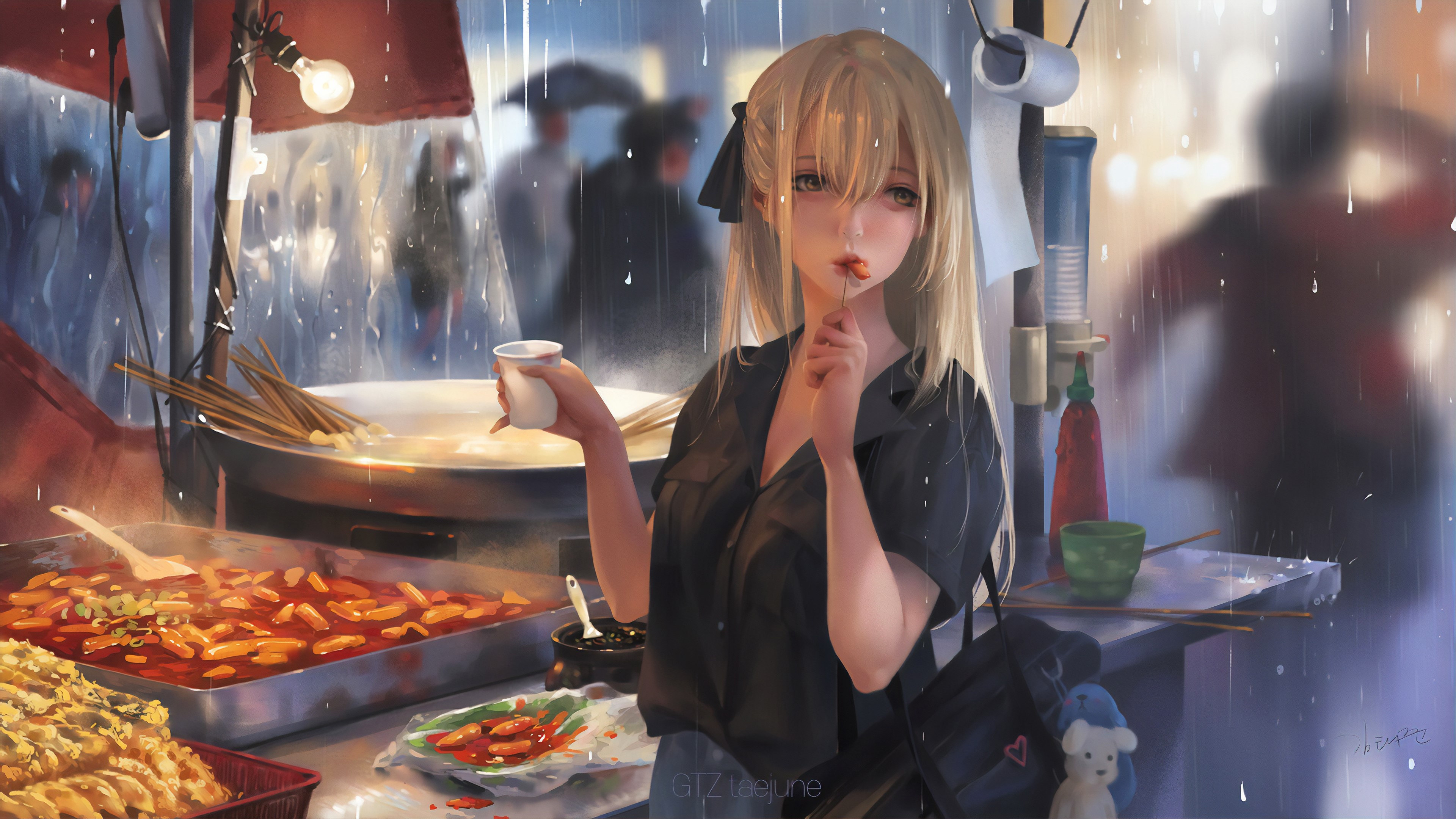 anime girl, anime, artist, artwork, digital art, hd, 4k, deviantart, HD Wallpaper