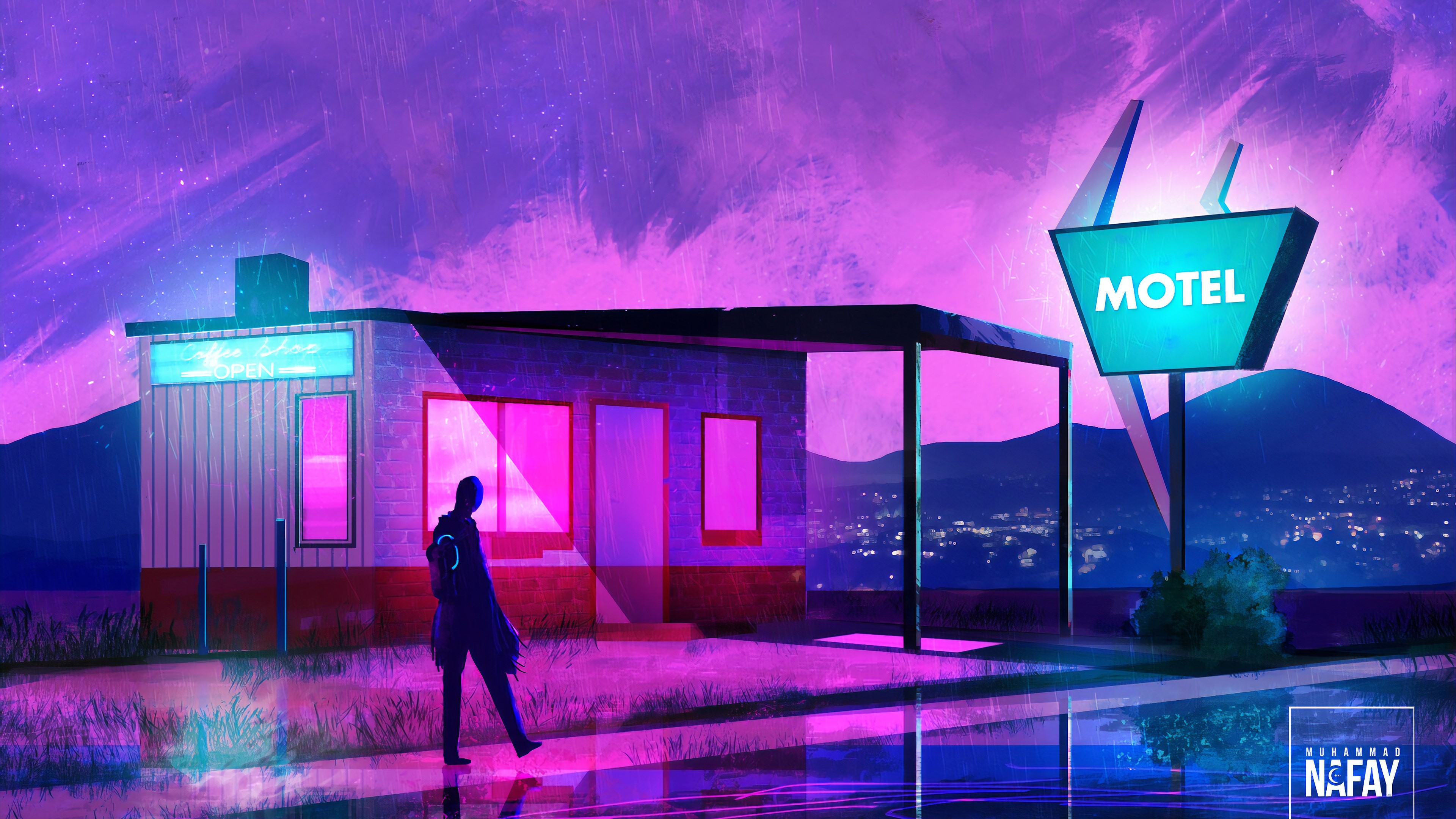 cyberpunk, artist, artwork, digital art, hd, 4k, artstation, HD Wallpaper