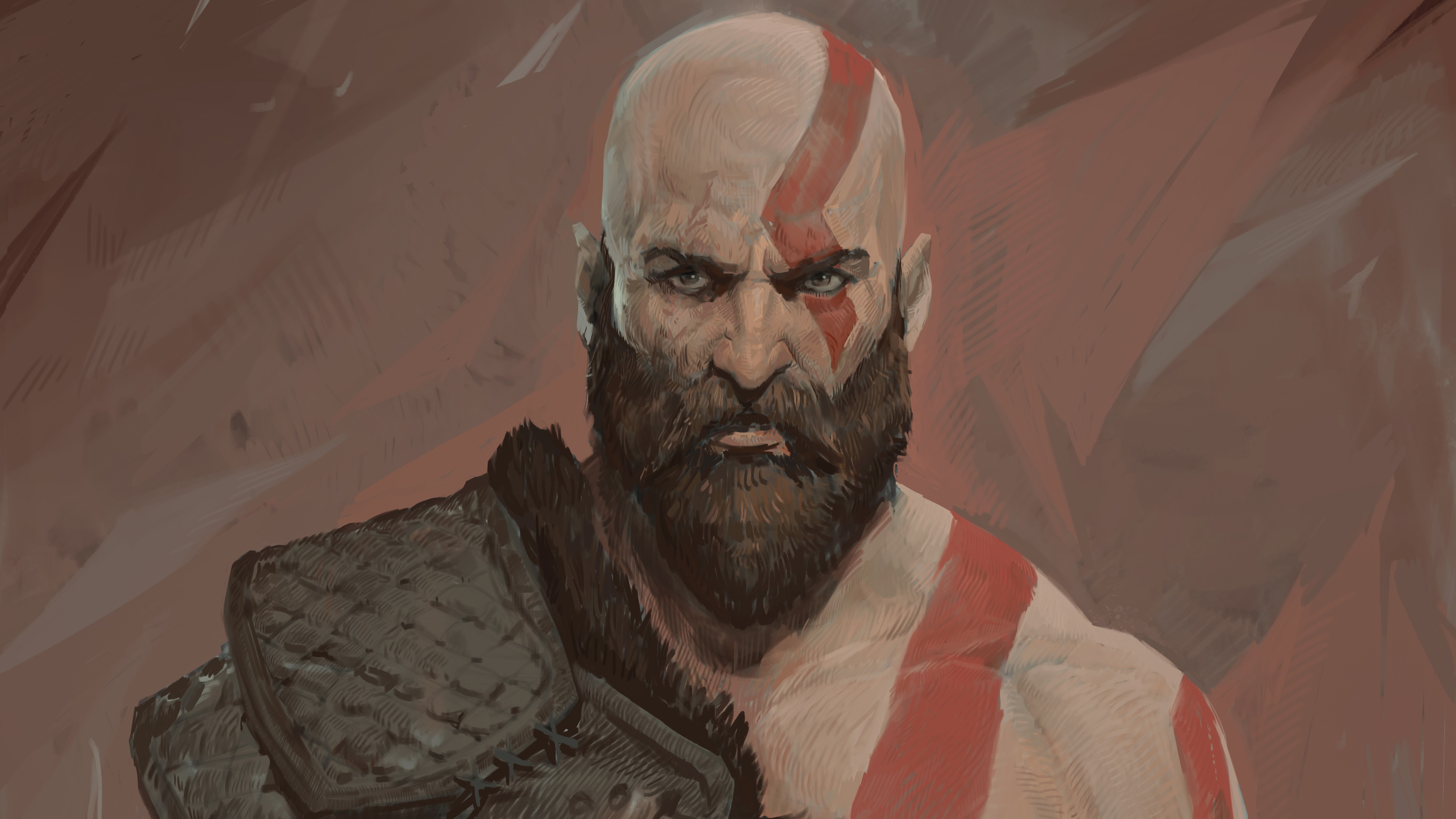 kratos, hd, 4k, 5k, games, artwork, deviantart, HD Wallpaper