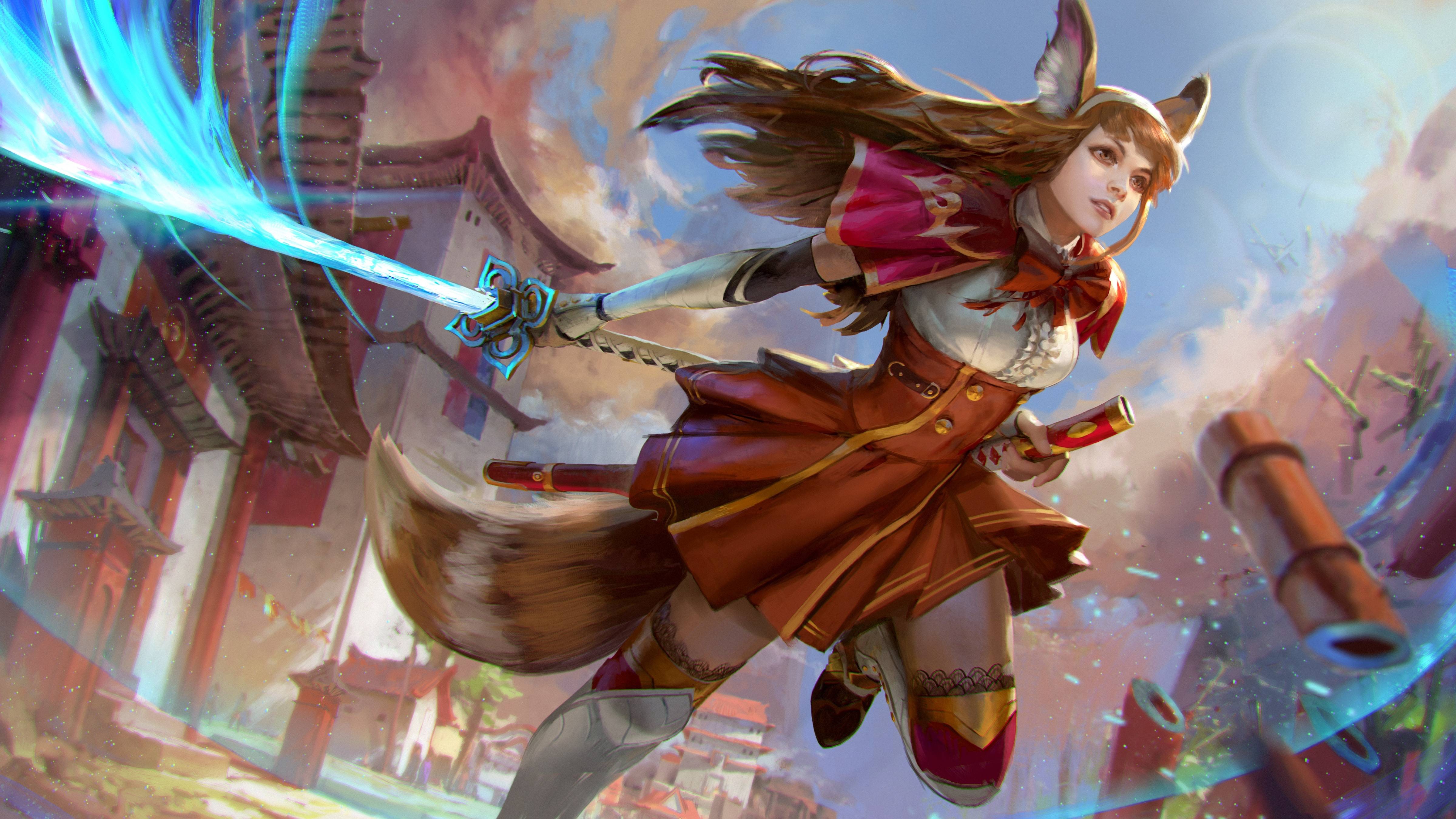 vainglory, 2019 games, games, artwork, hd, fantasy girls, artist, digital art, 4k, HD Wallpaper