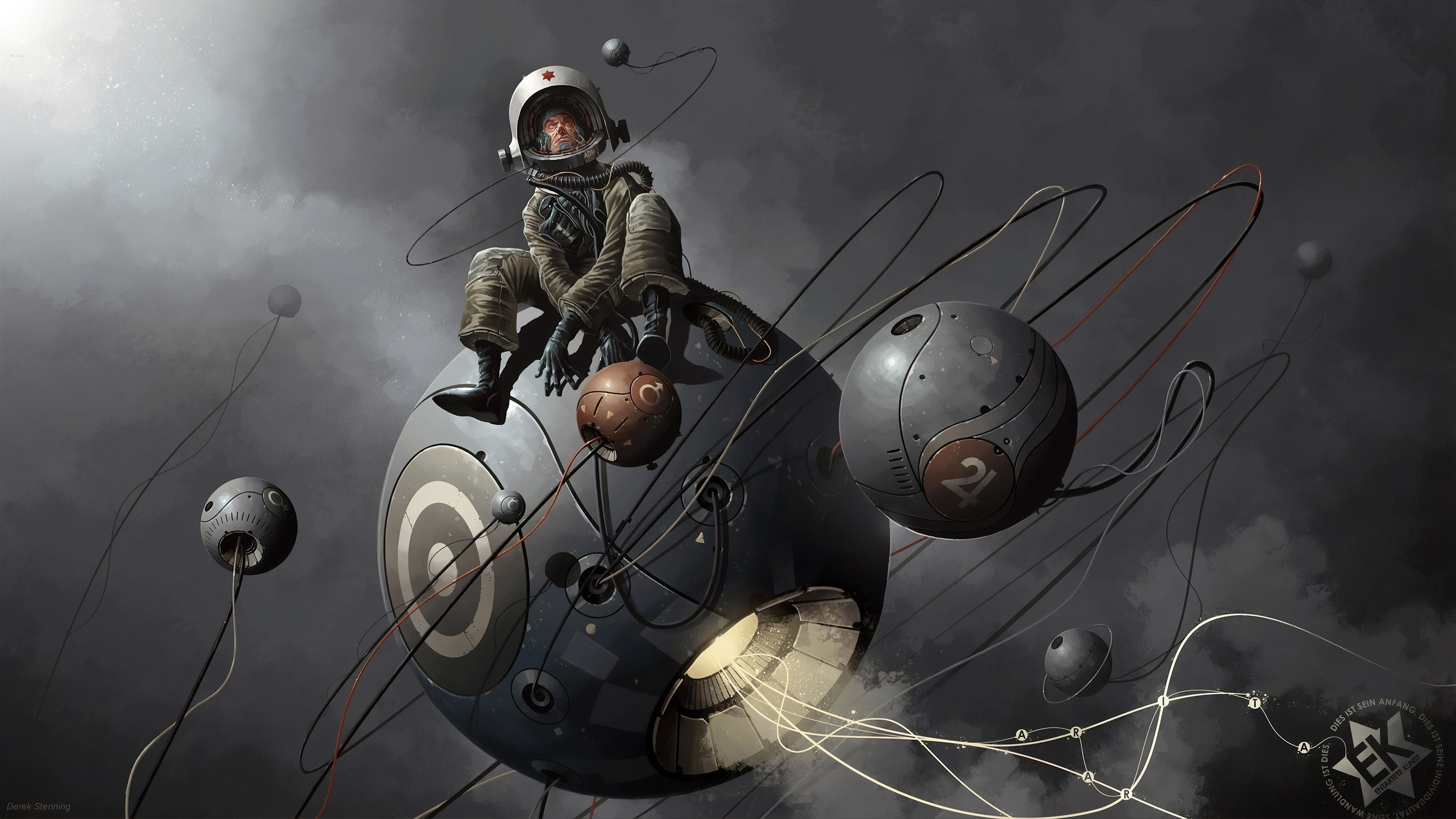 astronaut, artist, artwork, digital art, hd, 4k, HD Wallpaper
