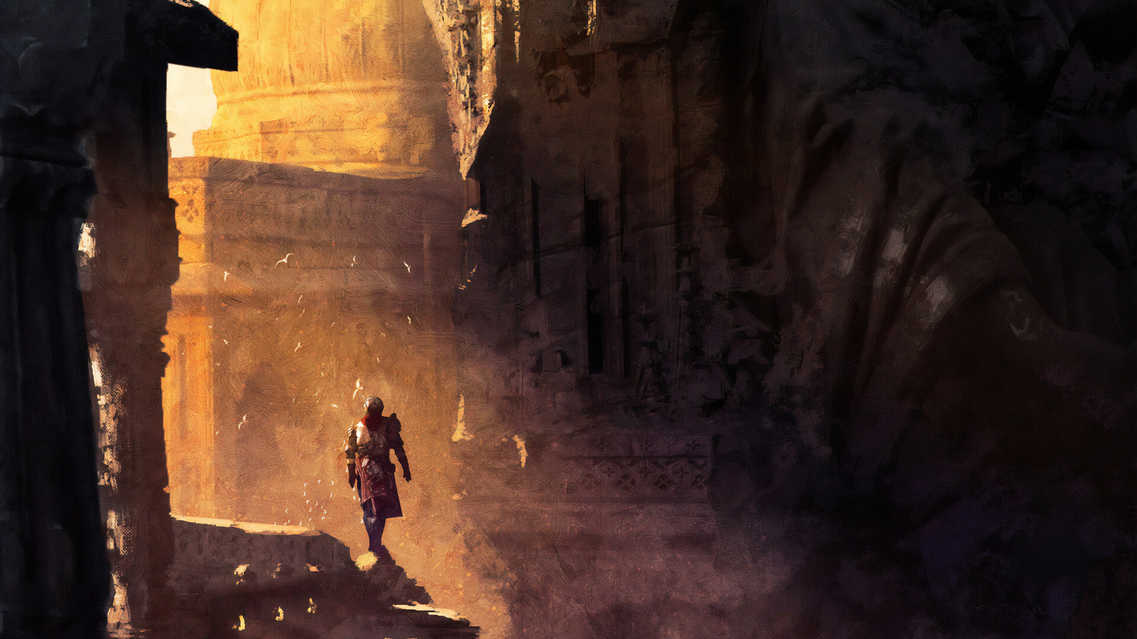 knight, artist, artwork, digital art, hd, 4k, artstation, HD Wallpaper