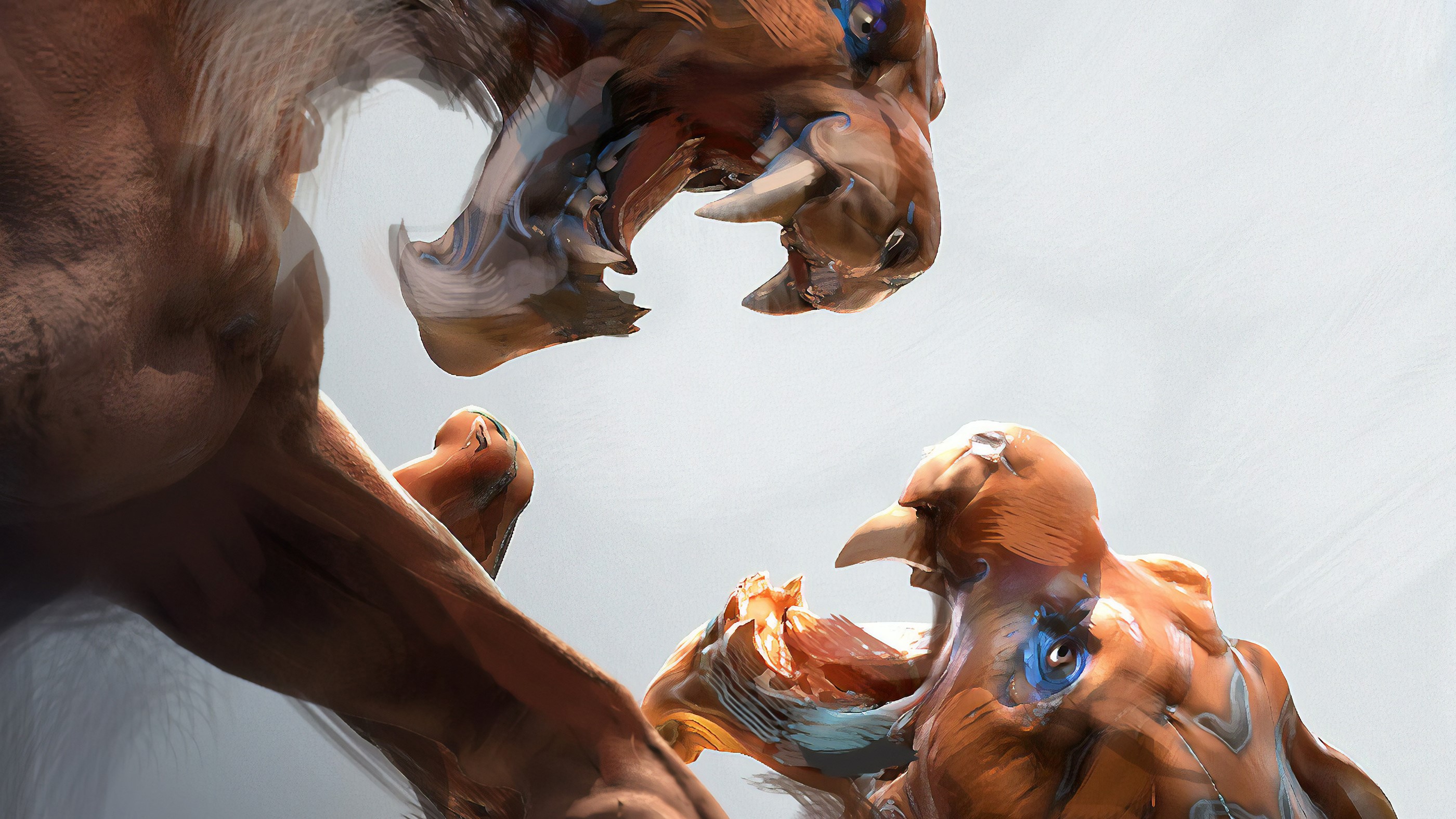 lion, artist, artwork, digital art, hd, animals, artstation, HD Wallpaper