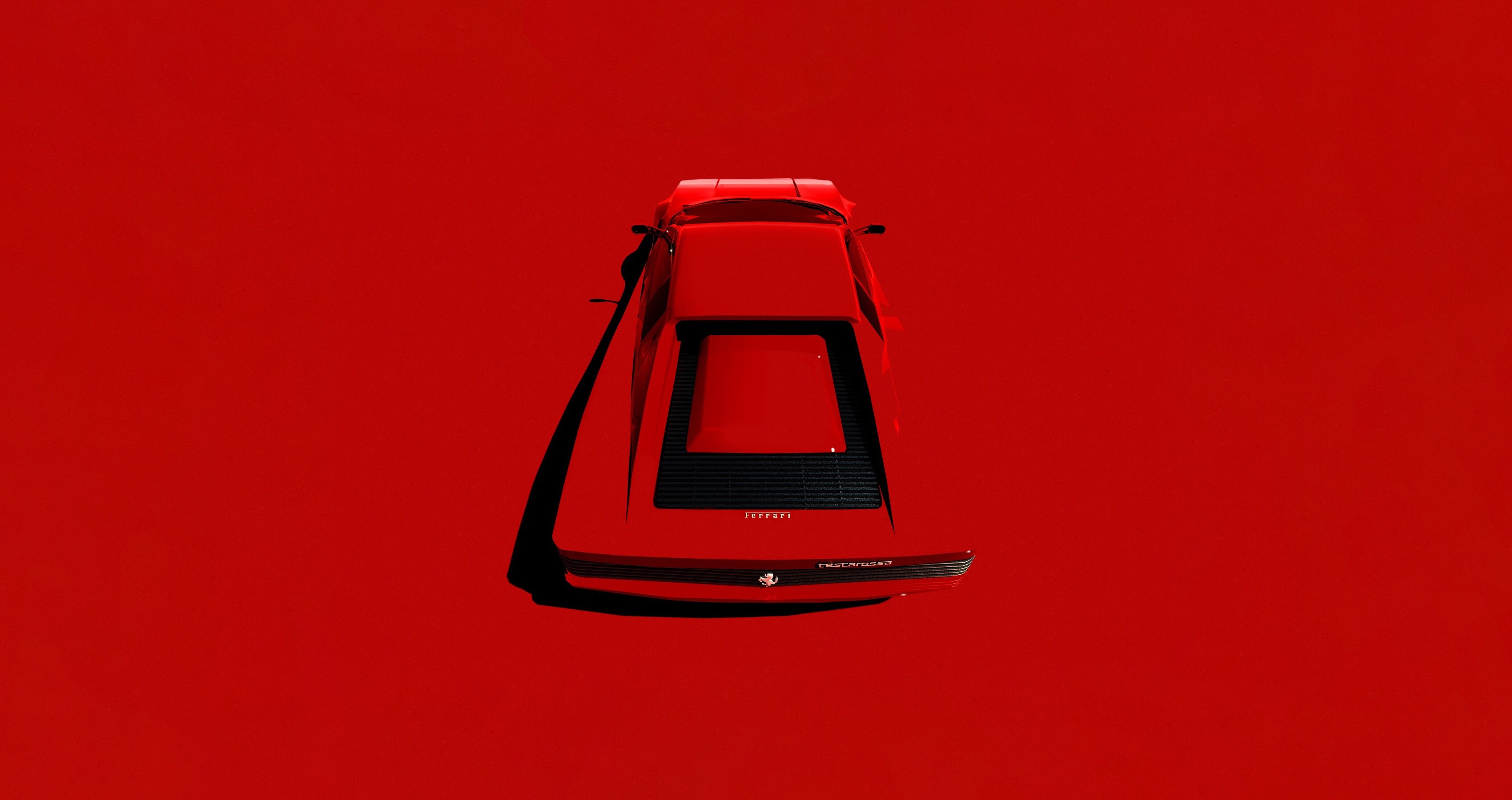 ferrari, cars, minimalism, minimalist, hd, 4k, HD Wallpaper