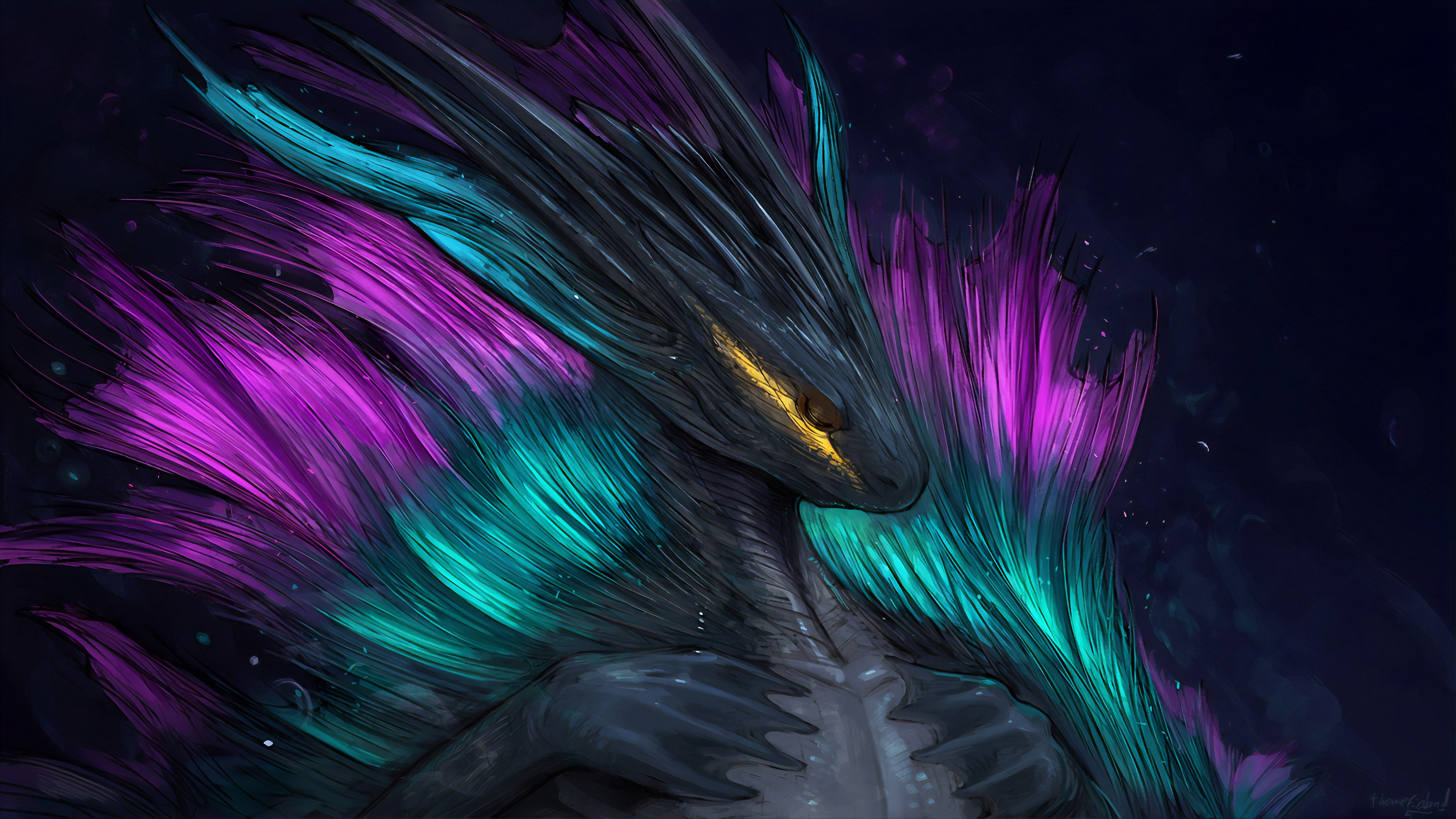 reptile, artist, artwork, digital art, hd, 4k, deviantart, HD Wallpaper