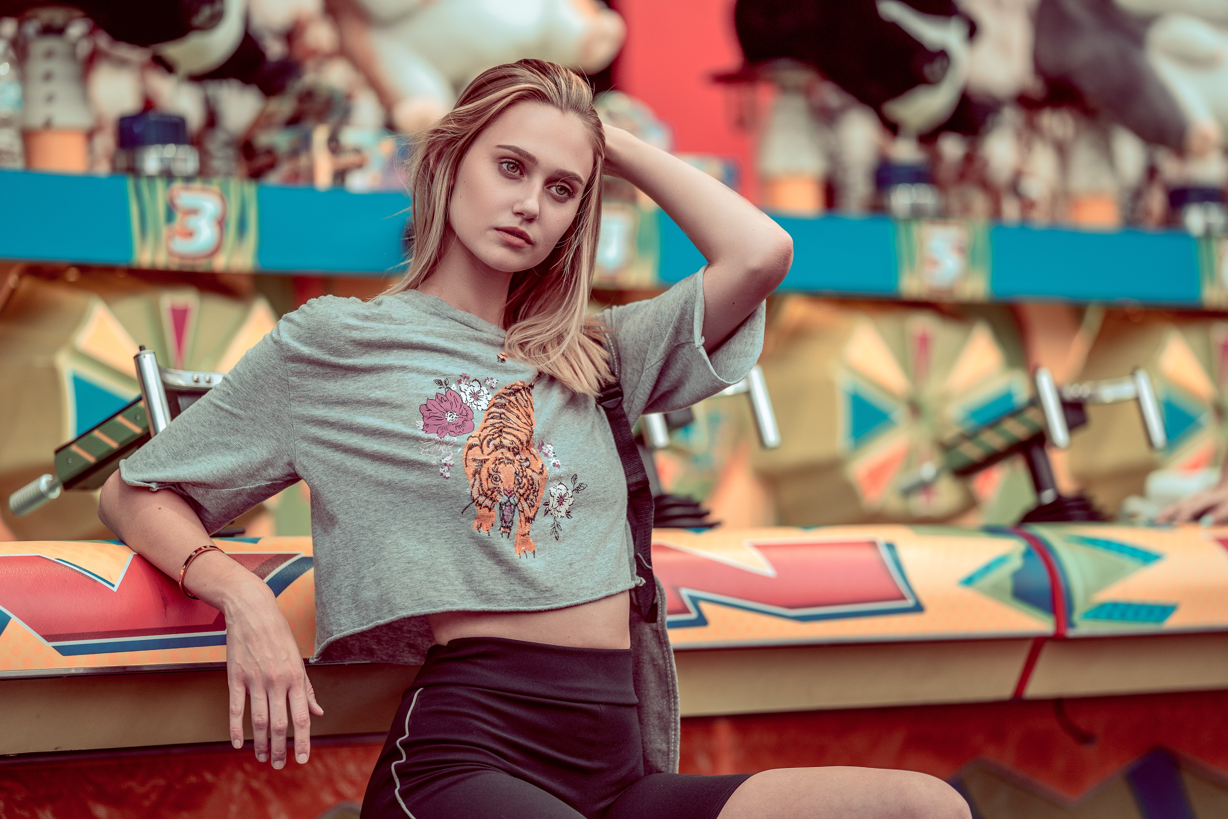blonde, girls, model, hd, outdoors, 4k, HD Wallpaper