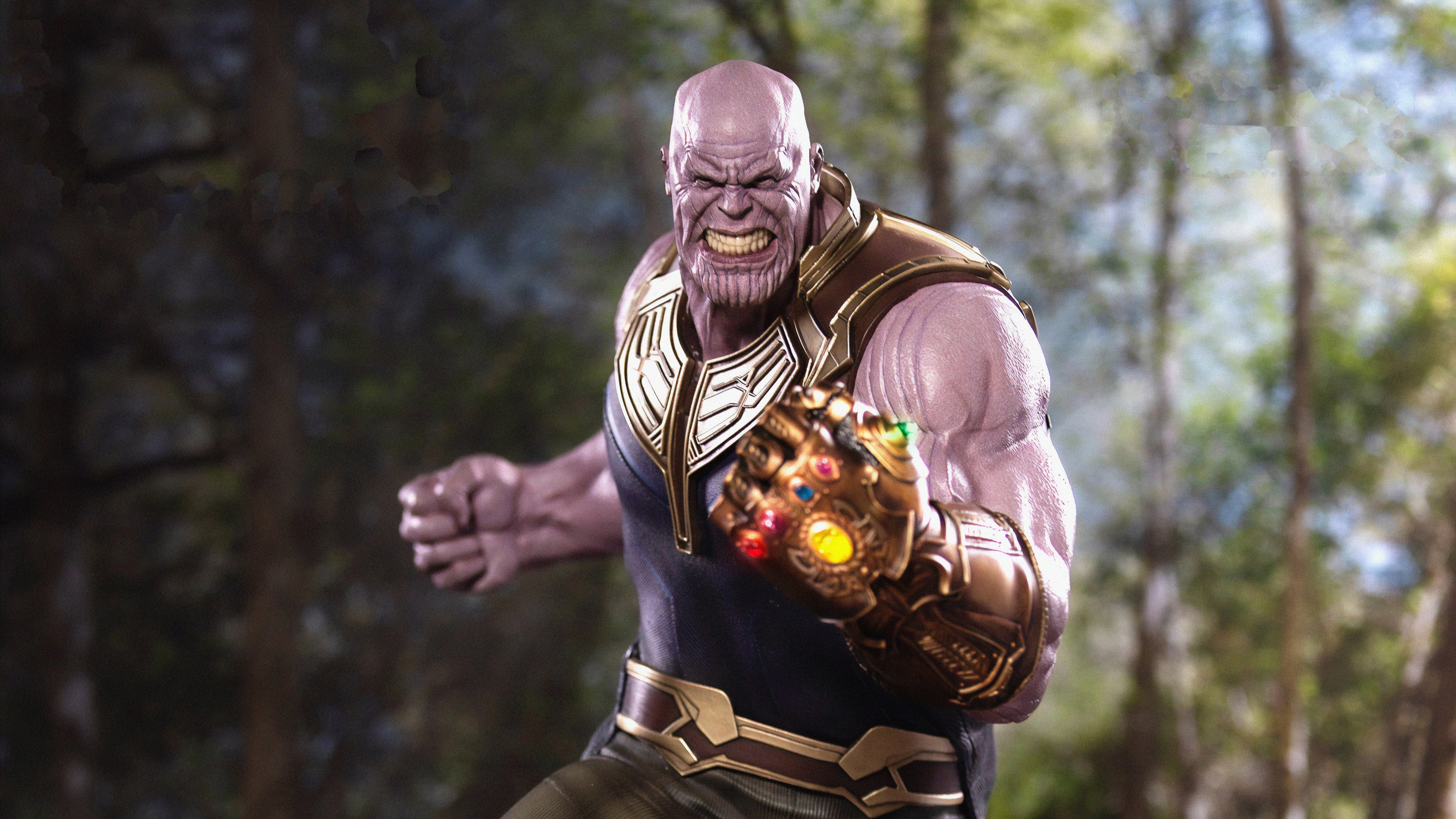 thanos, hd, 4k, superheroes, digital art, artwork, supervillain, HD Wallpaper