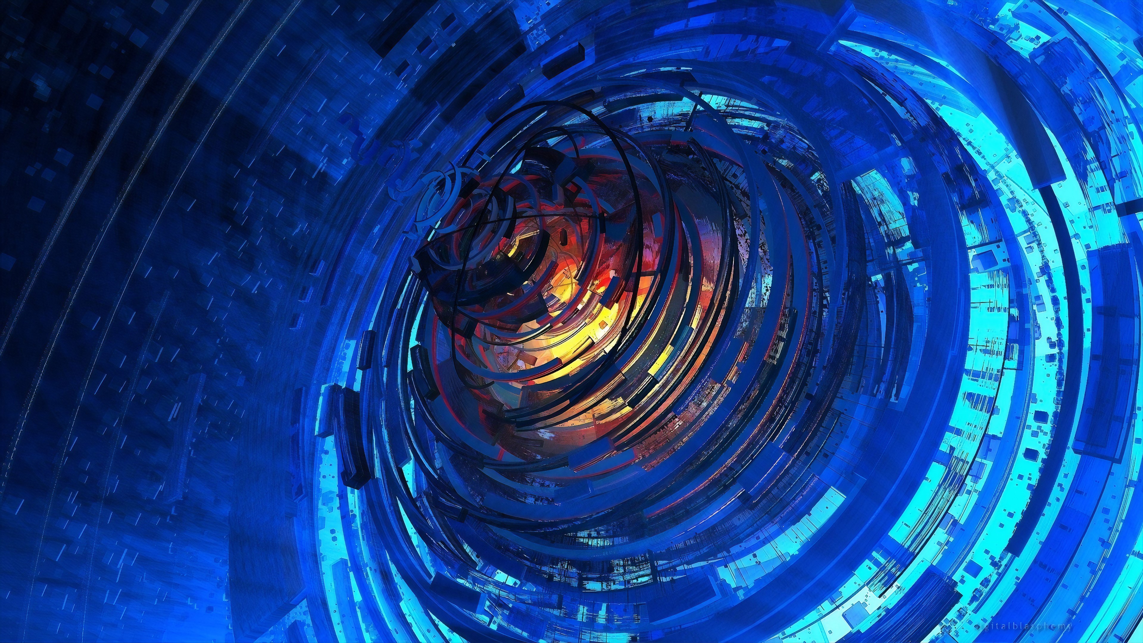 spiral, abstract, digital art, artist, artwork, hd, 4k, HD Wallpaper