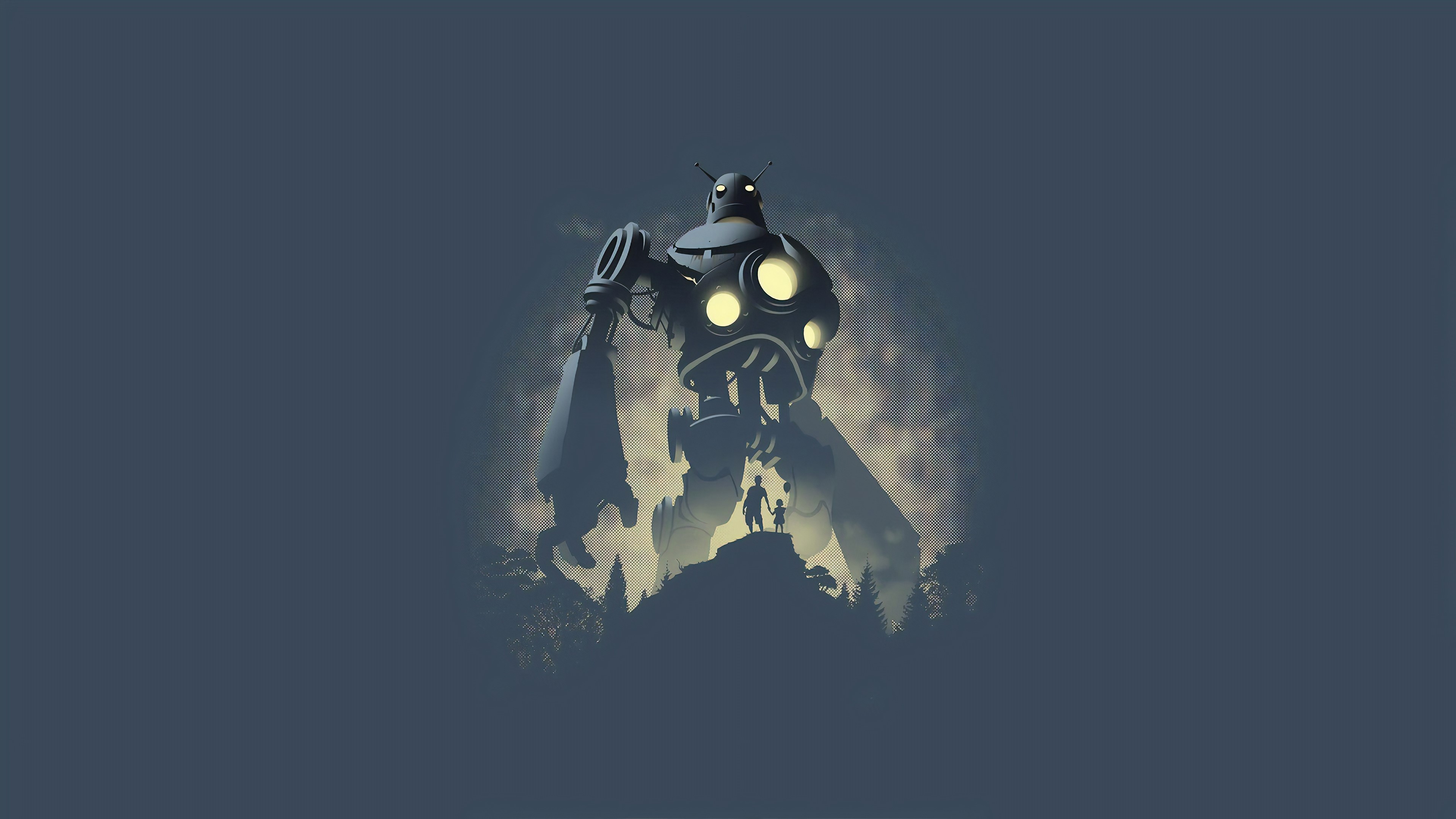 the iron giant, artist, artwork, digital art, hd, minimalism, 4k, HD Wallpaper