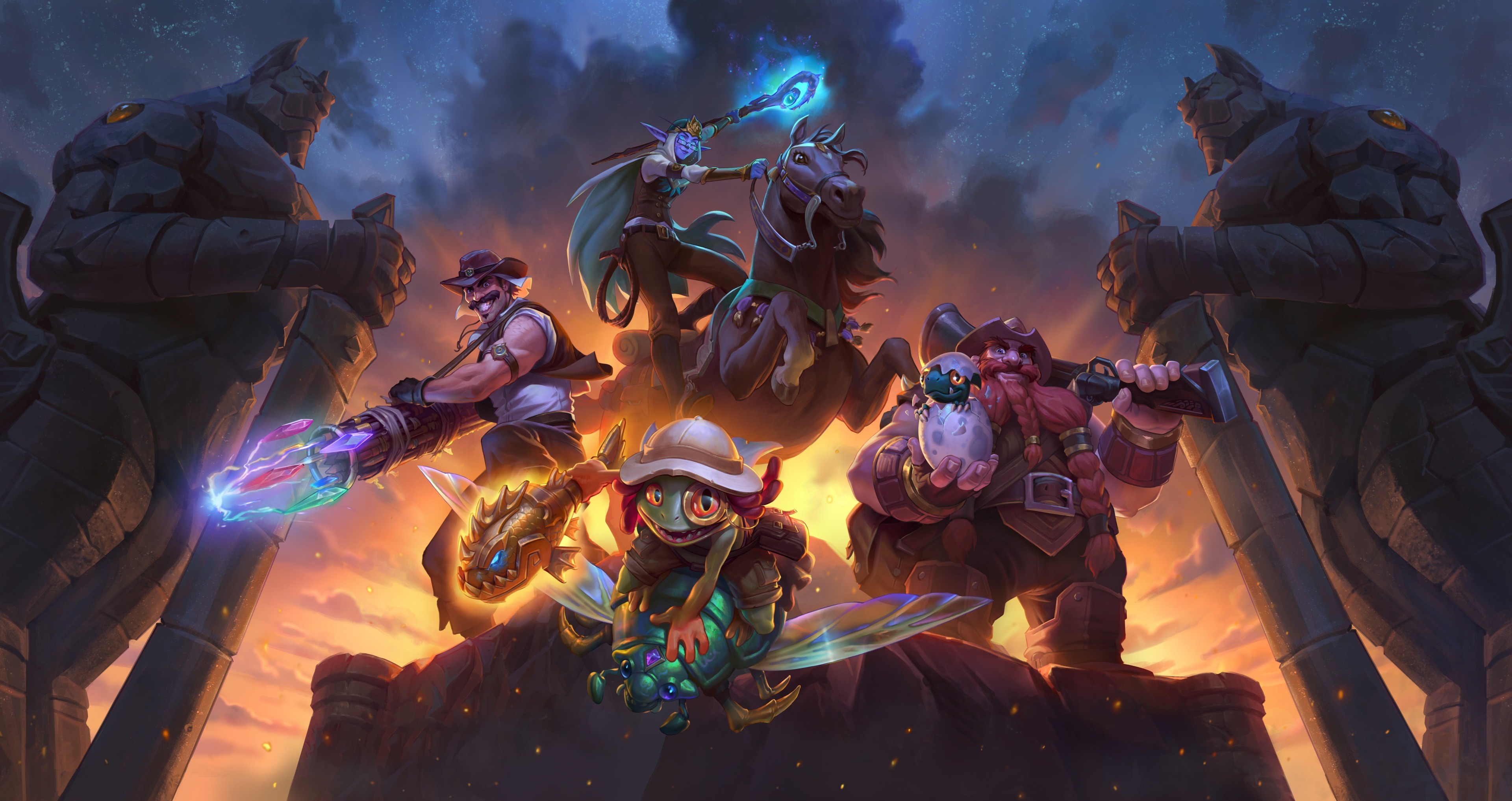 hearthstone retter von uldum, 2019 games, games, hd, 4k, HD Wallpaper