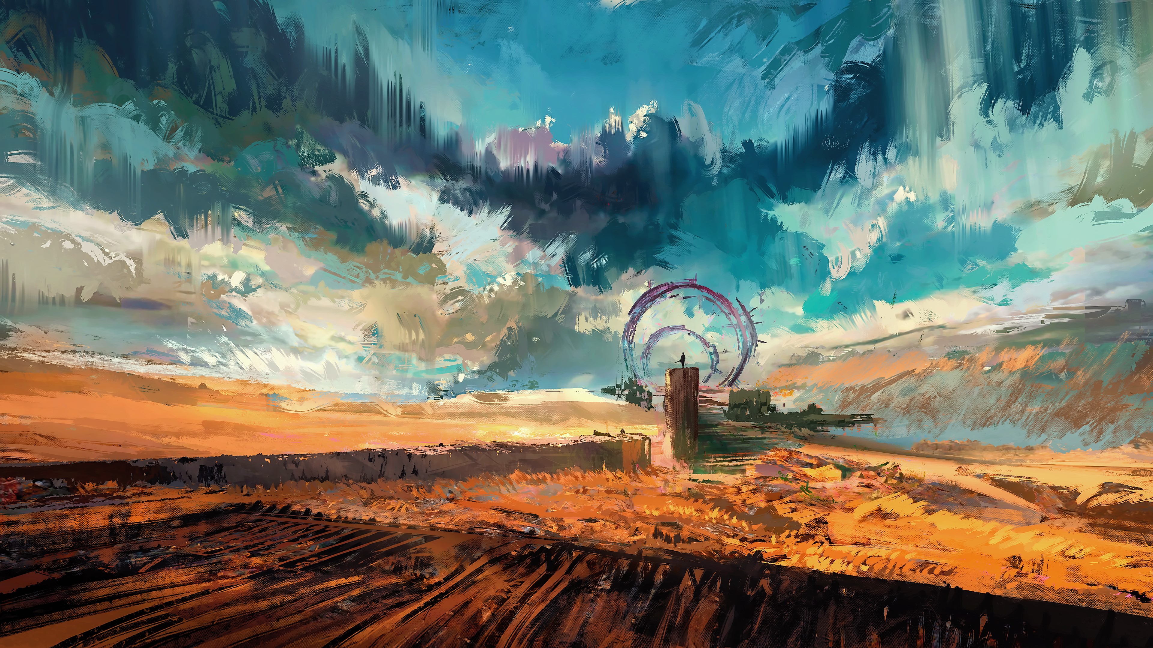 science fiction, artist, artwork, digital art, hd, 4k, HD Wallpaper