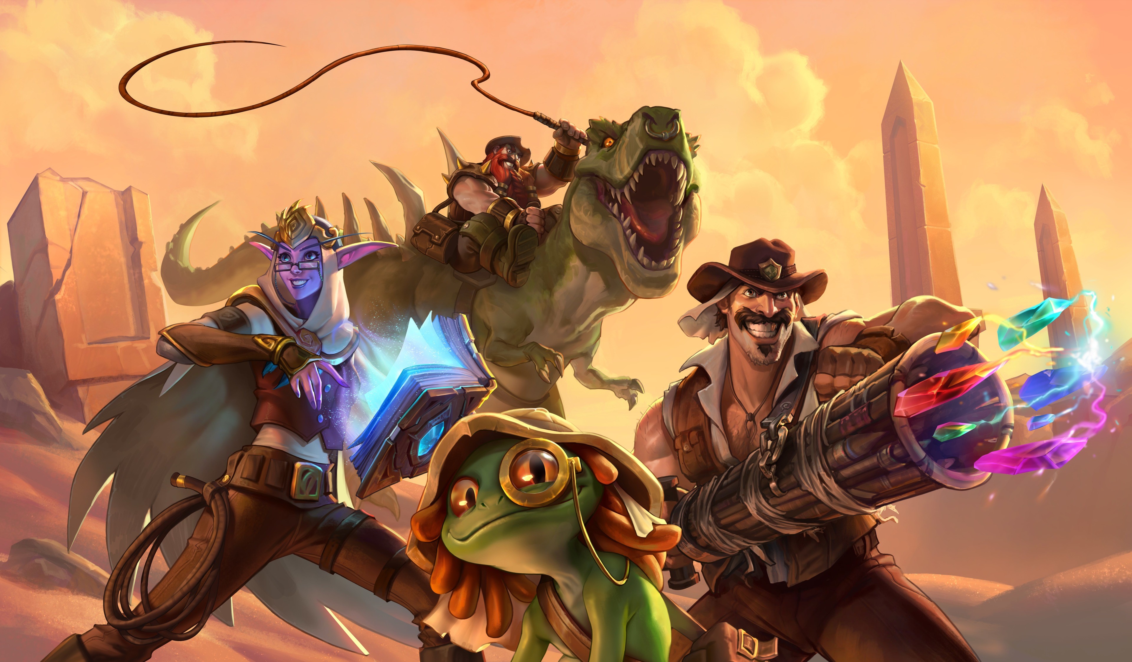 hearthstone retter von uldum, 2019 games, games, hd, 4k, HD Wallpaper