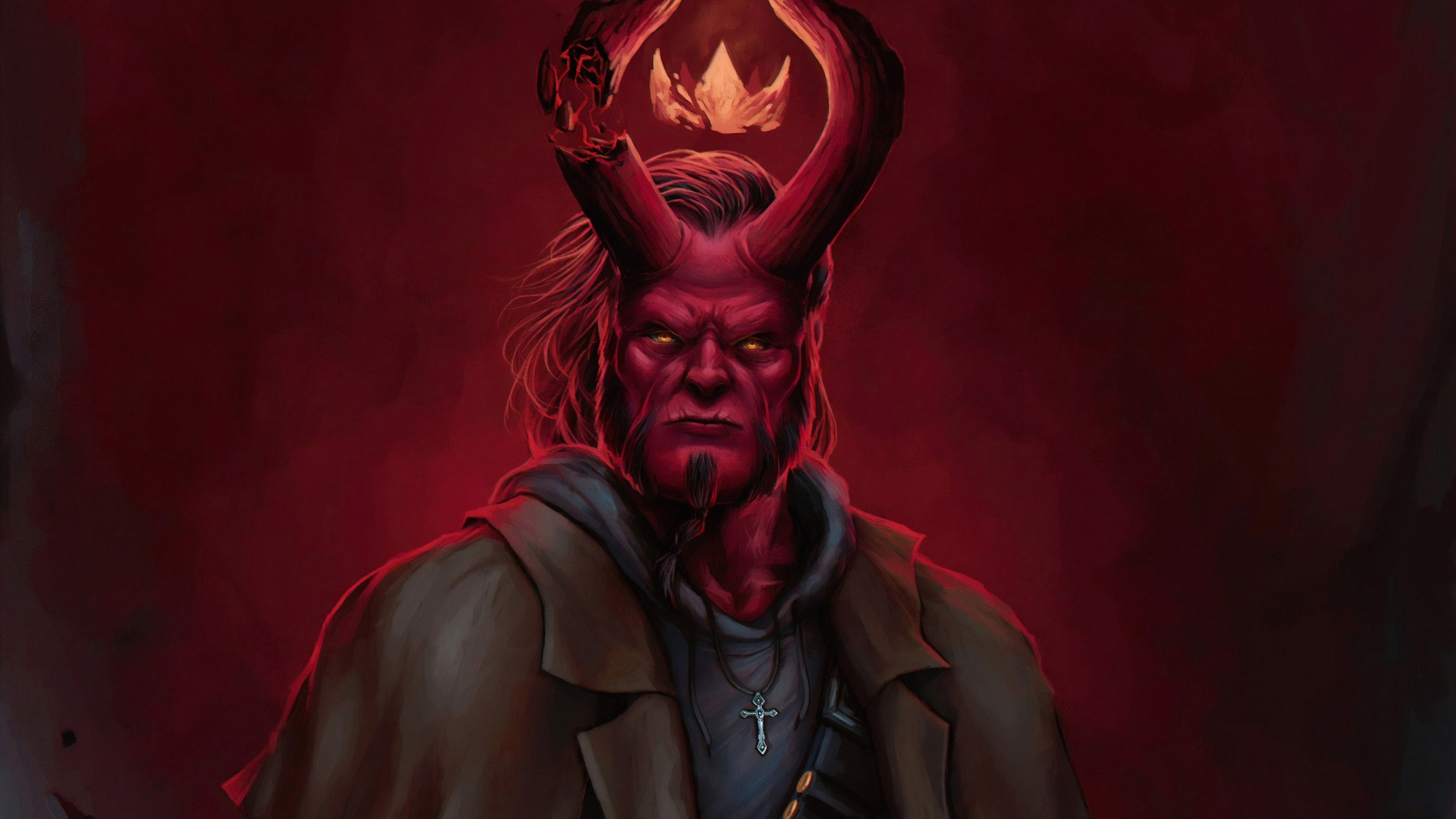 hellboy, hd, 4k, superheroes, artwork, digital art, art, HD Wallpaper