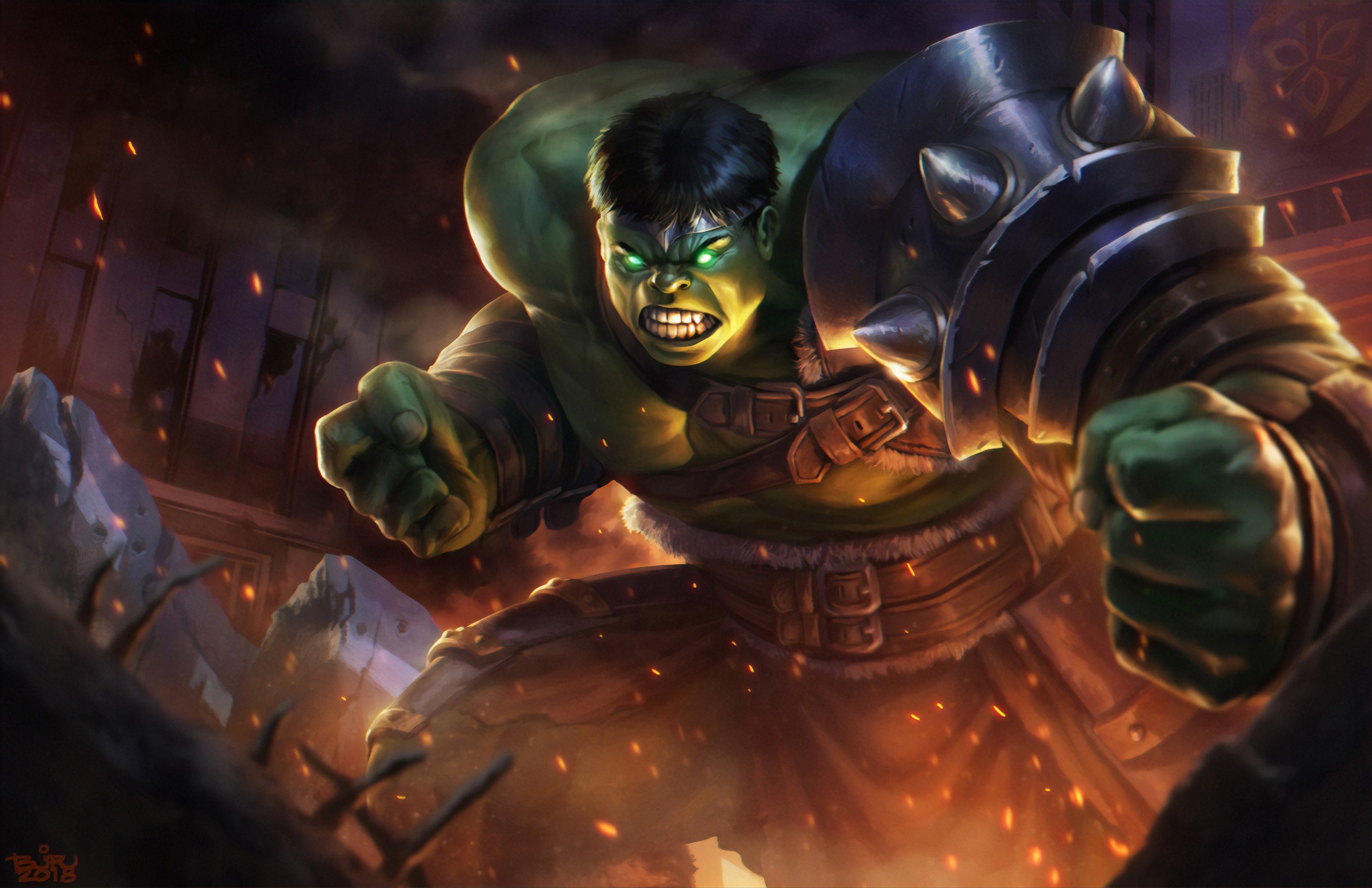 hulk, hd, superheroes, artwork, digital art, artstation, HD Wallpaper