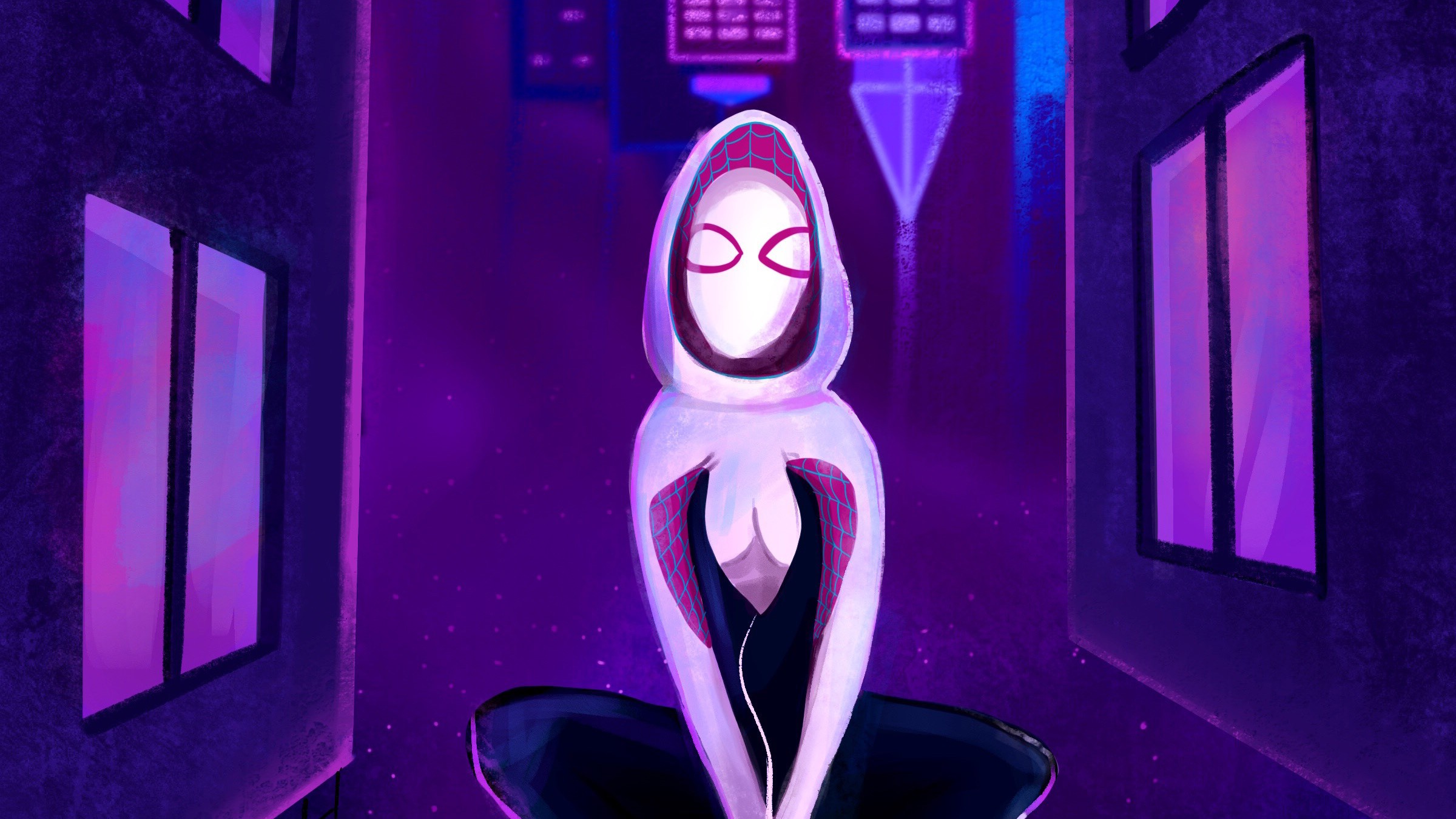 gwen, gwen stacy, hd, artwork, artist, digital art, superheroes, HD Wallpaper