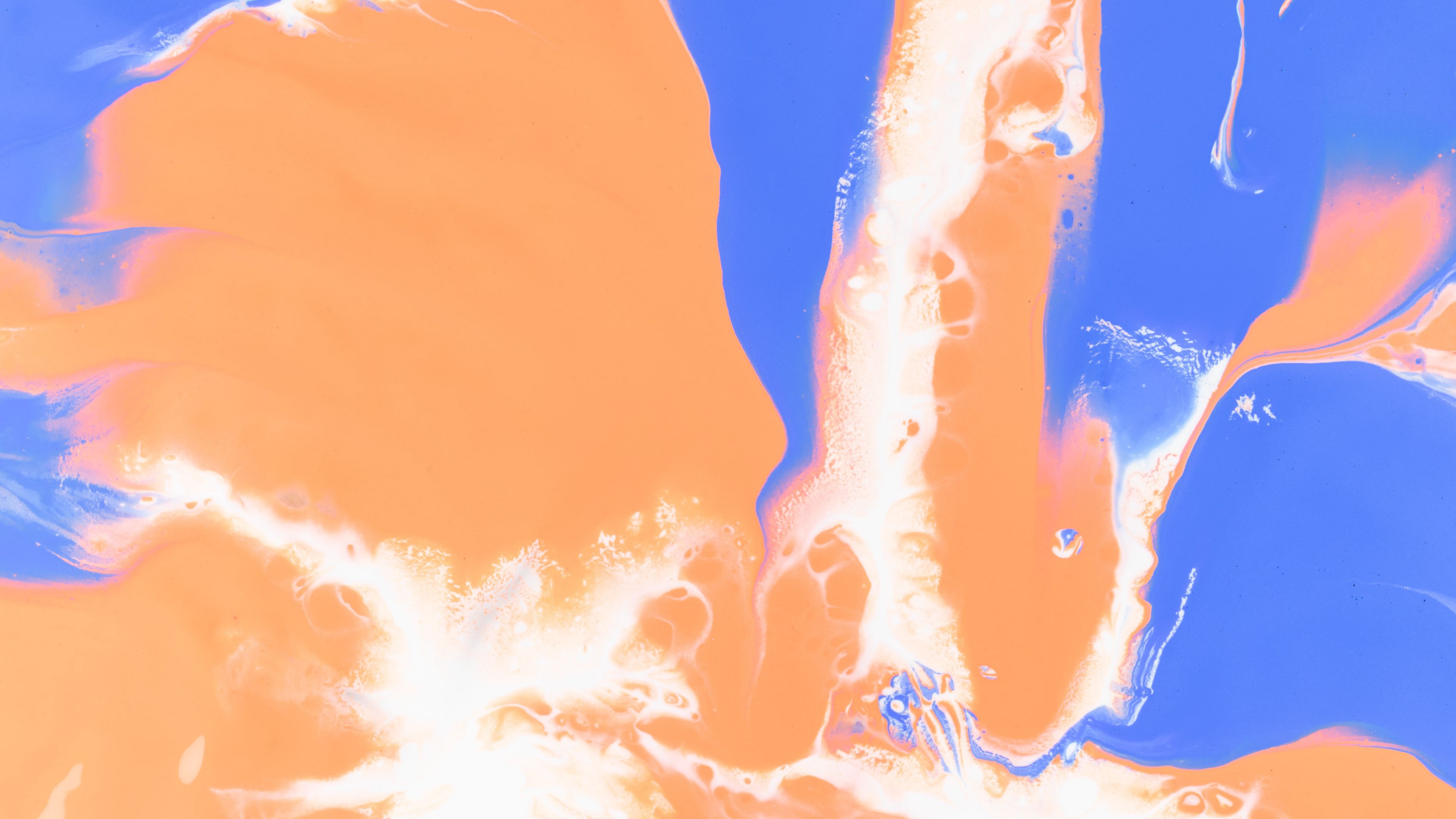 liquid, paint, stains, fluid art, spots, 4k, HD Wallpaper