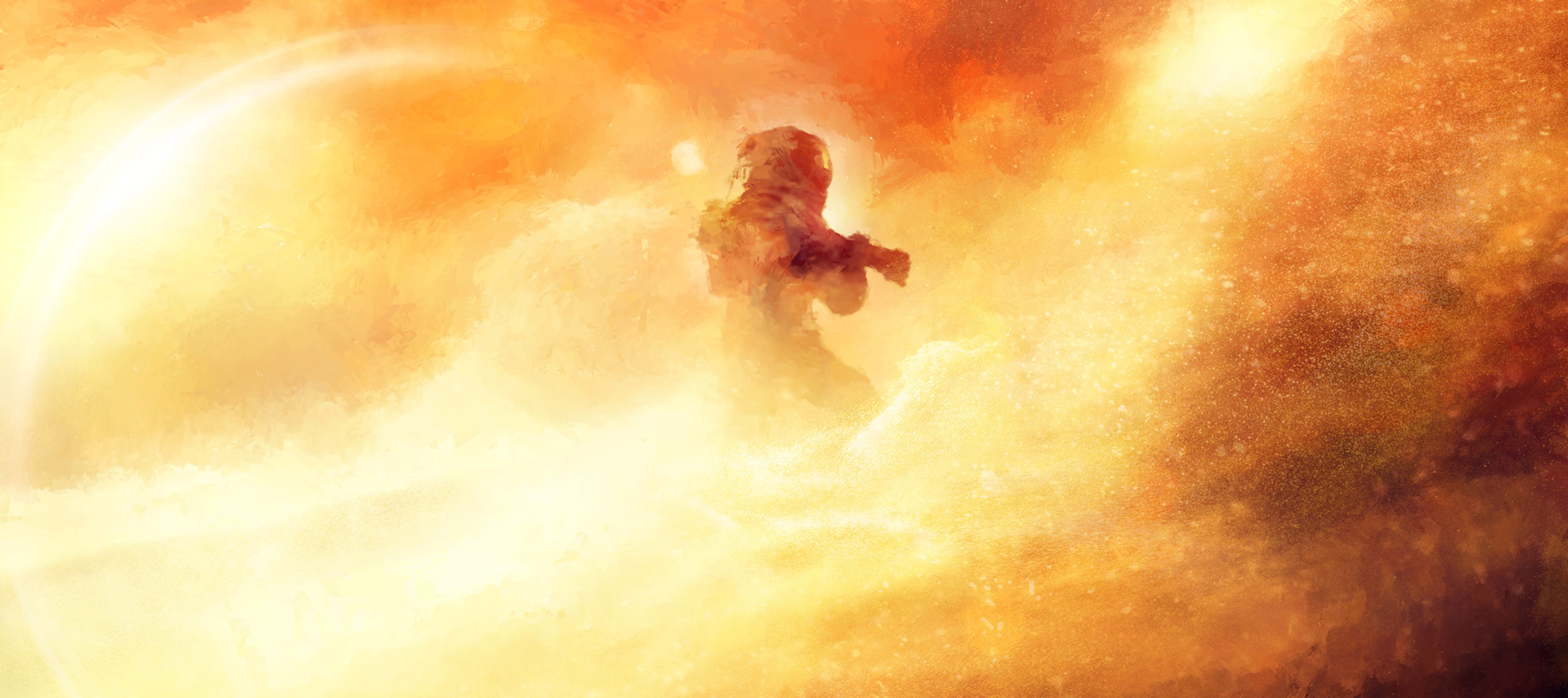 astronaut, artist, artwork, digital art, hd, deviantart, 4k, HD Wallpaper
