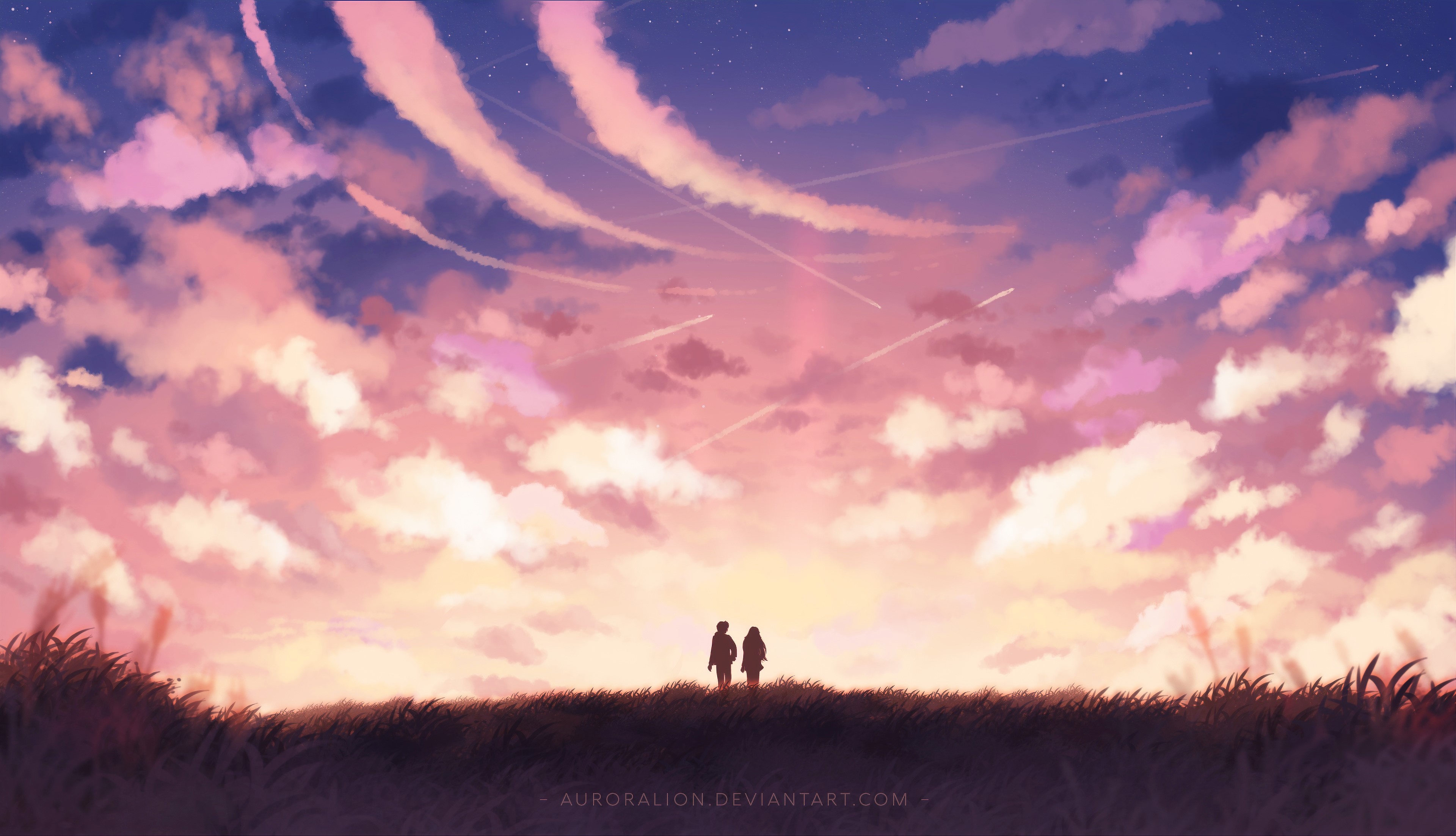 love, couple, artist, artwork, digital art, hd, 4k, deviantart, HD Wallpaper