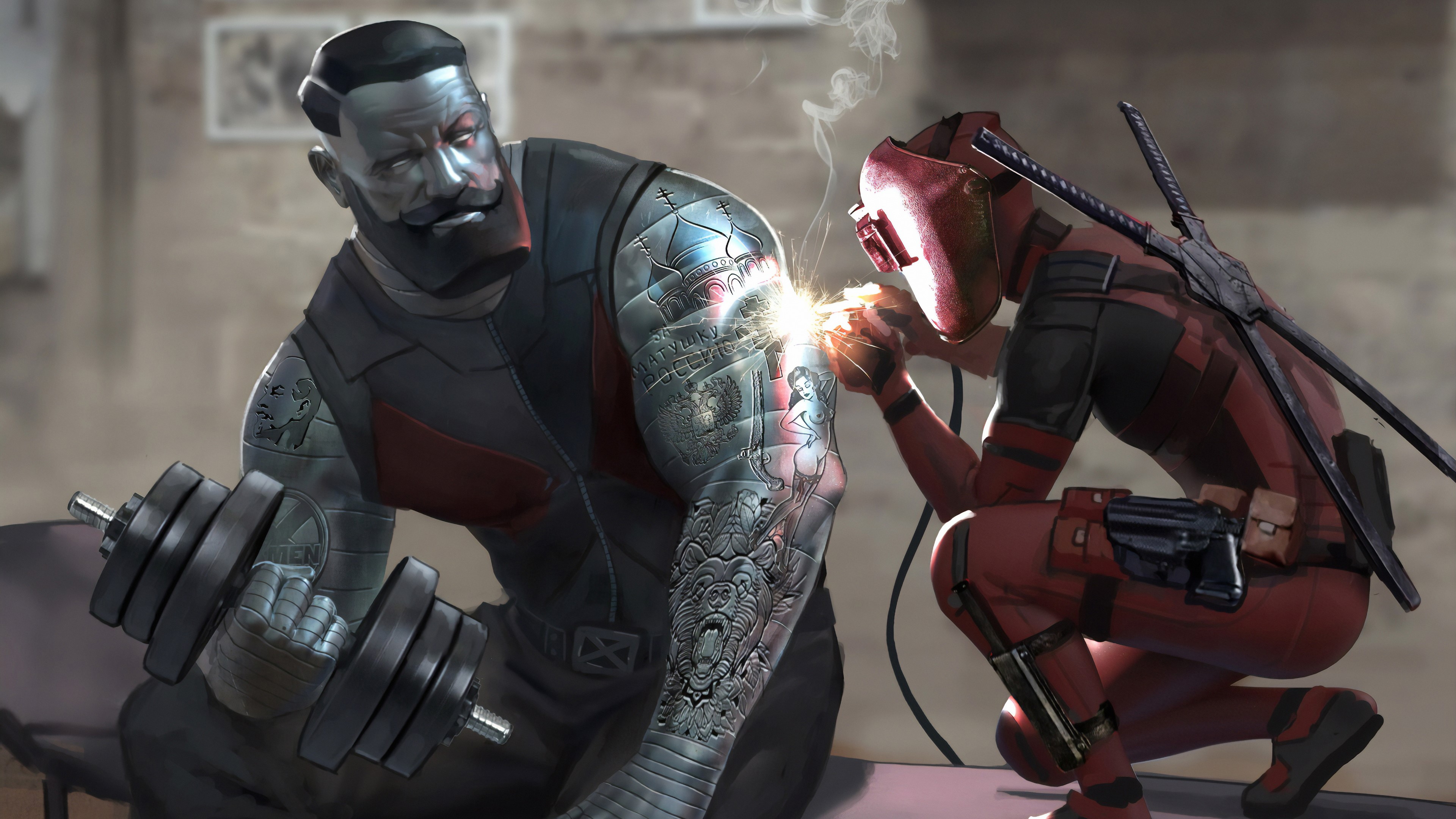 deadpool, hd, 4k, superheroes, artwork, digital art, artstation, HD Wallpaper