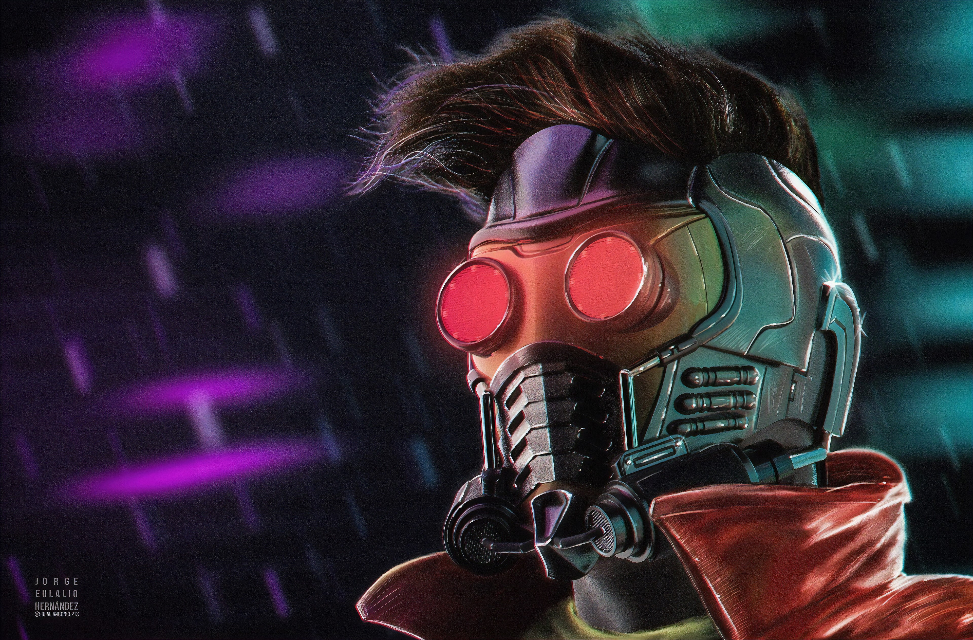 star lord, hd, 4k, superheroes, artstation, HD Wallpaper