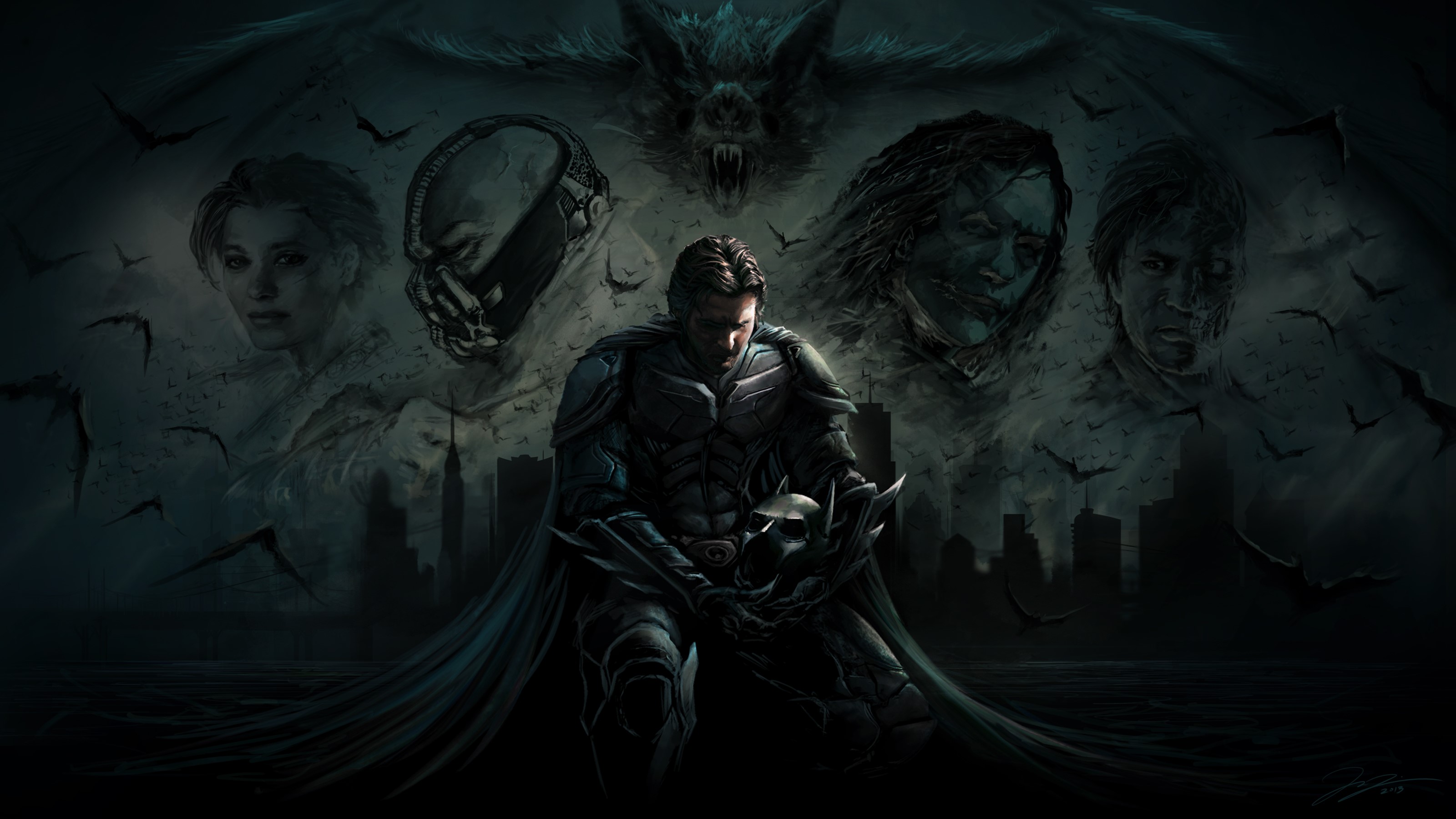 batman, hd, 4k, superheroes, digital art, artwork, deviantart, HD Wallpaper