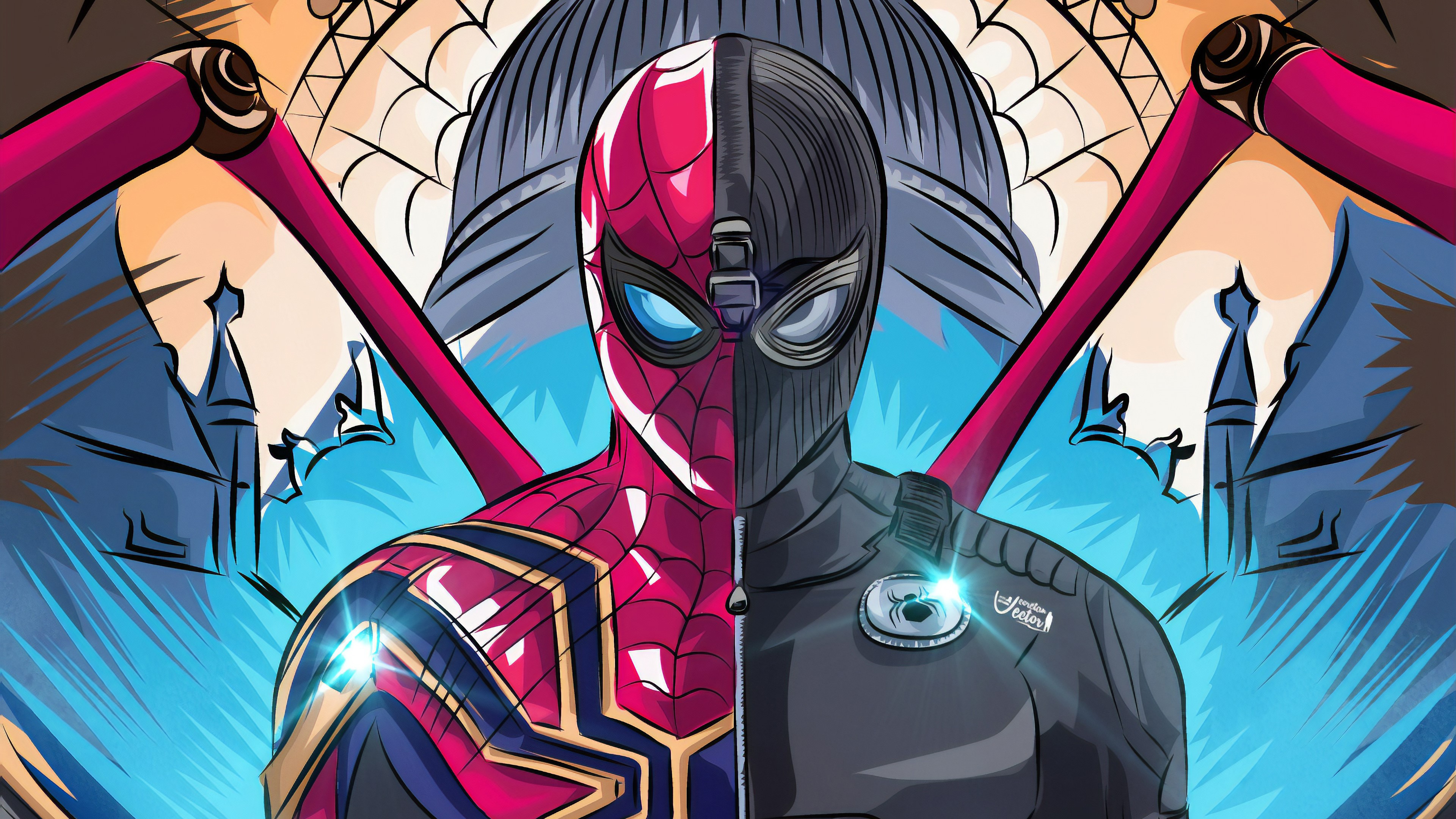 spiderman far from home, 4k, spiderman, hd, superheroes, artwork, digital art, behance, HD Wallpaper