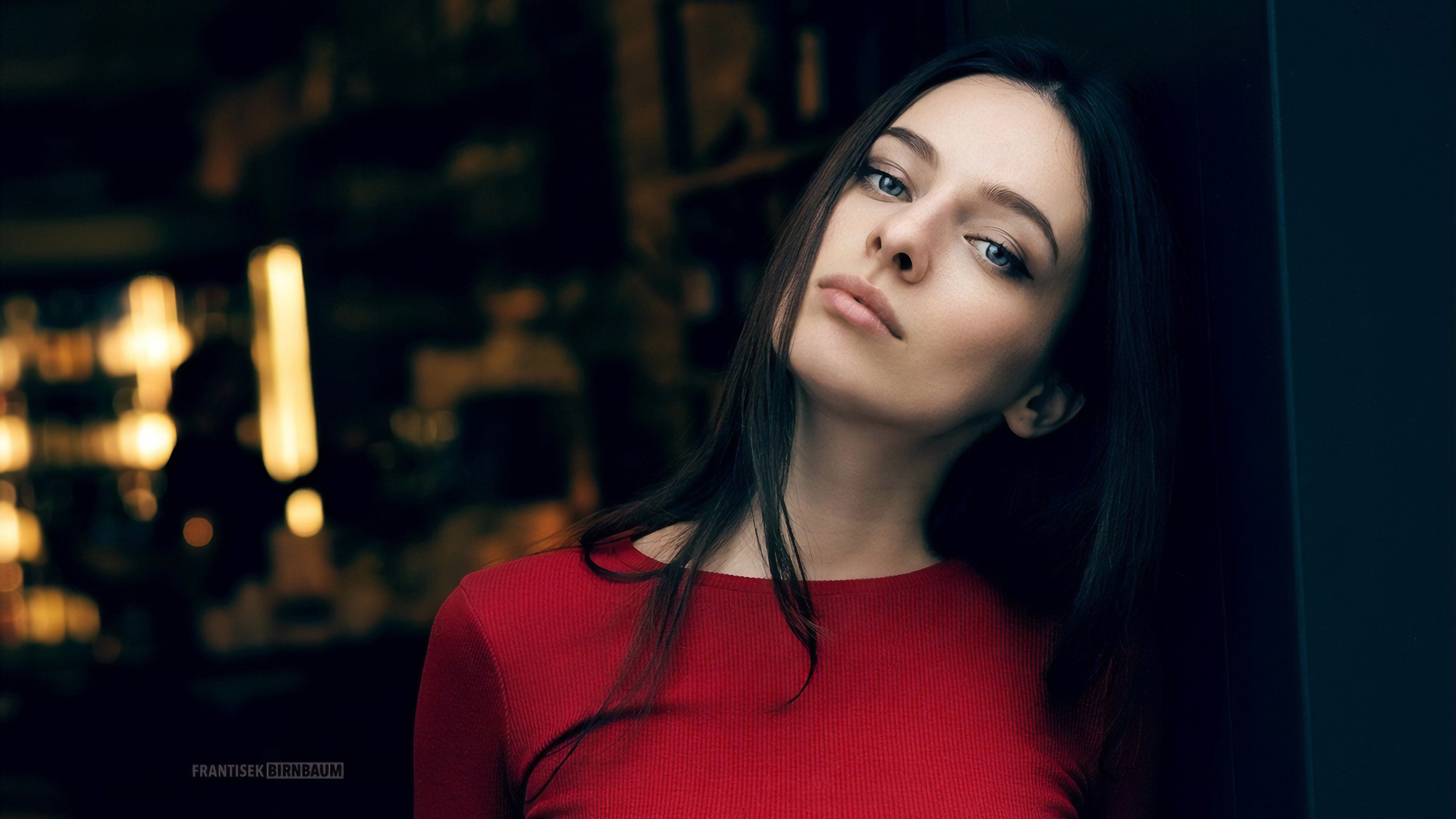 girls, model, hd, red dress, 4k, HD Wallpaper