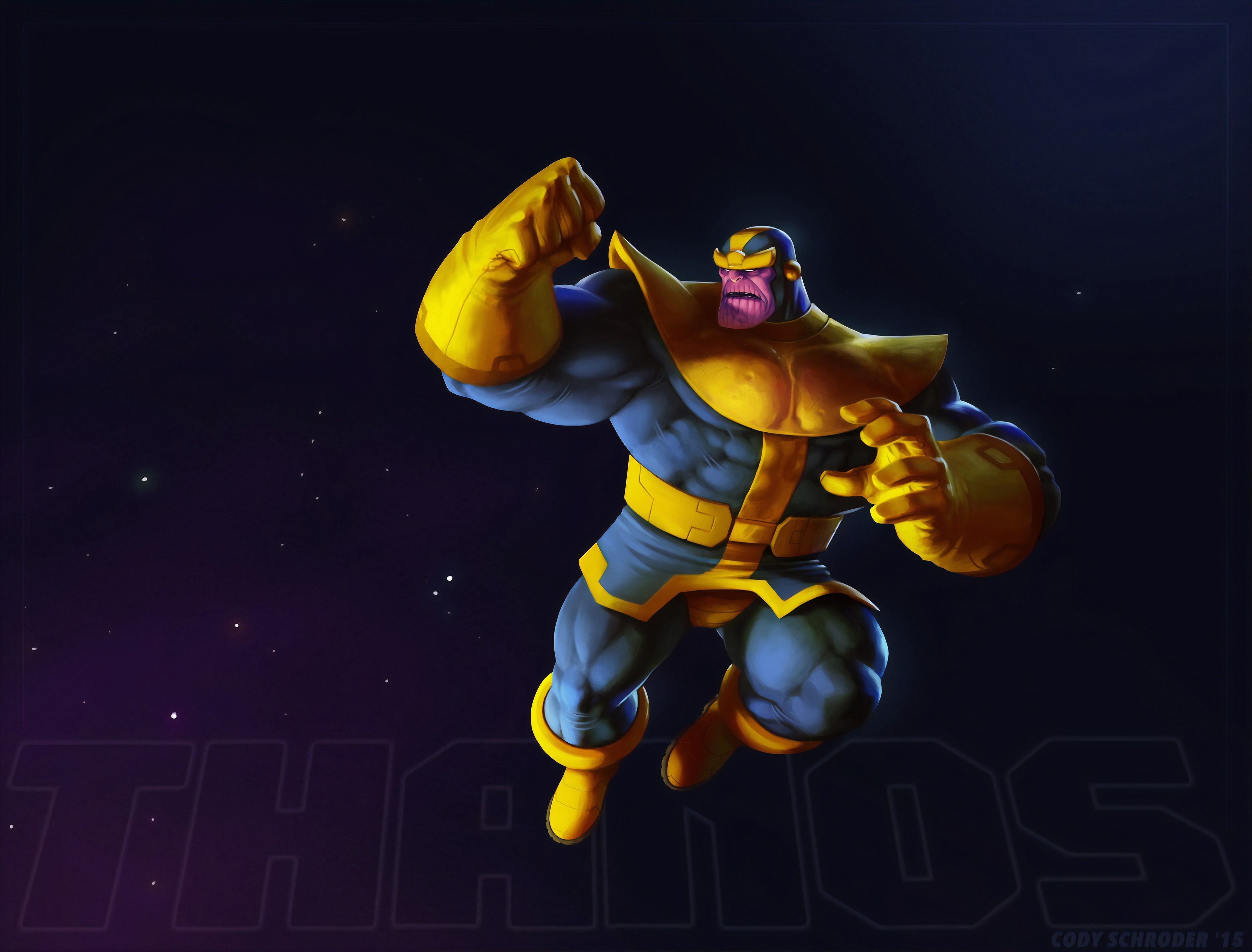 thanos, hd, 4k, superheroes, digital art, artwork, artstation, supervillain, HD Wallpaper